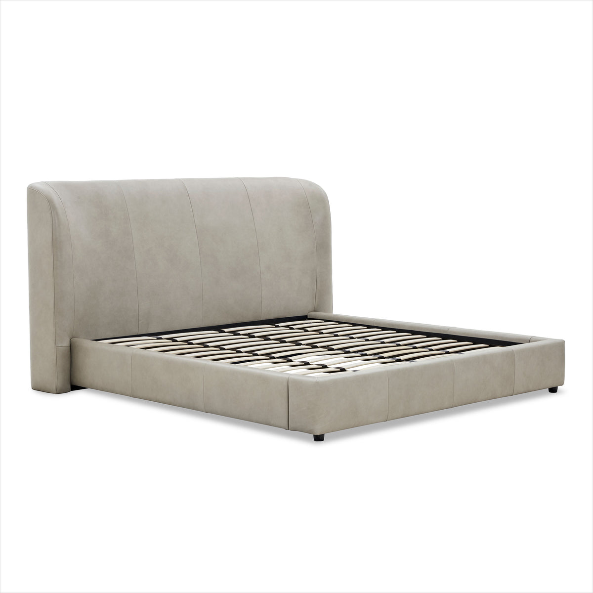 Anderson Bed - Finch Slate Leather
