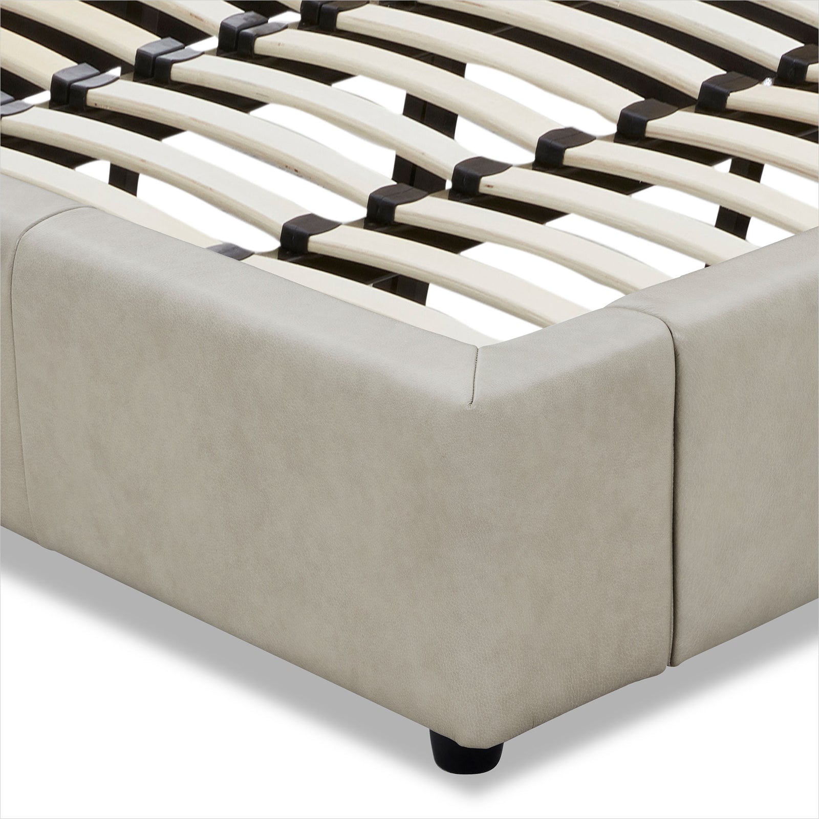 Anderson Bed - Finch Slate Leather