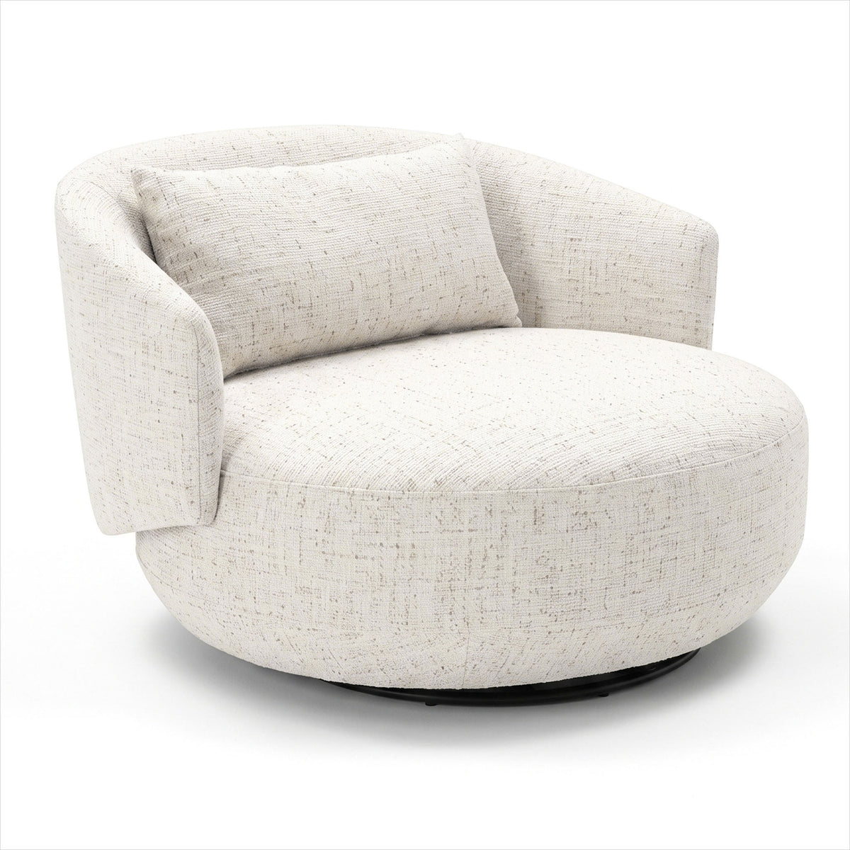 Emperor Swivel Chair - Snow