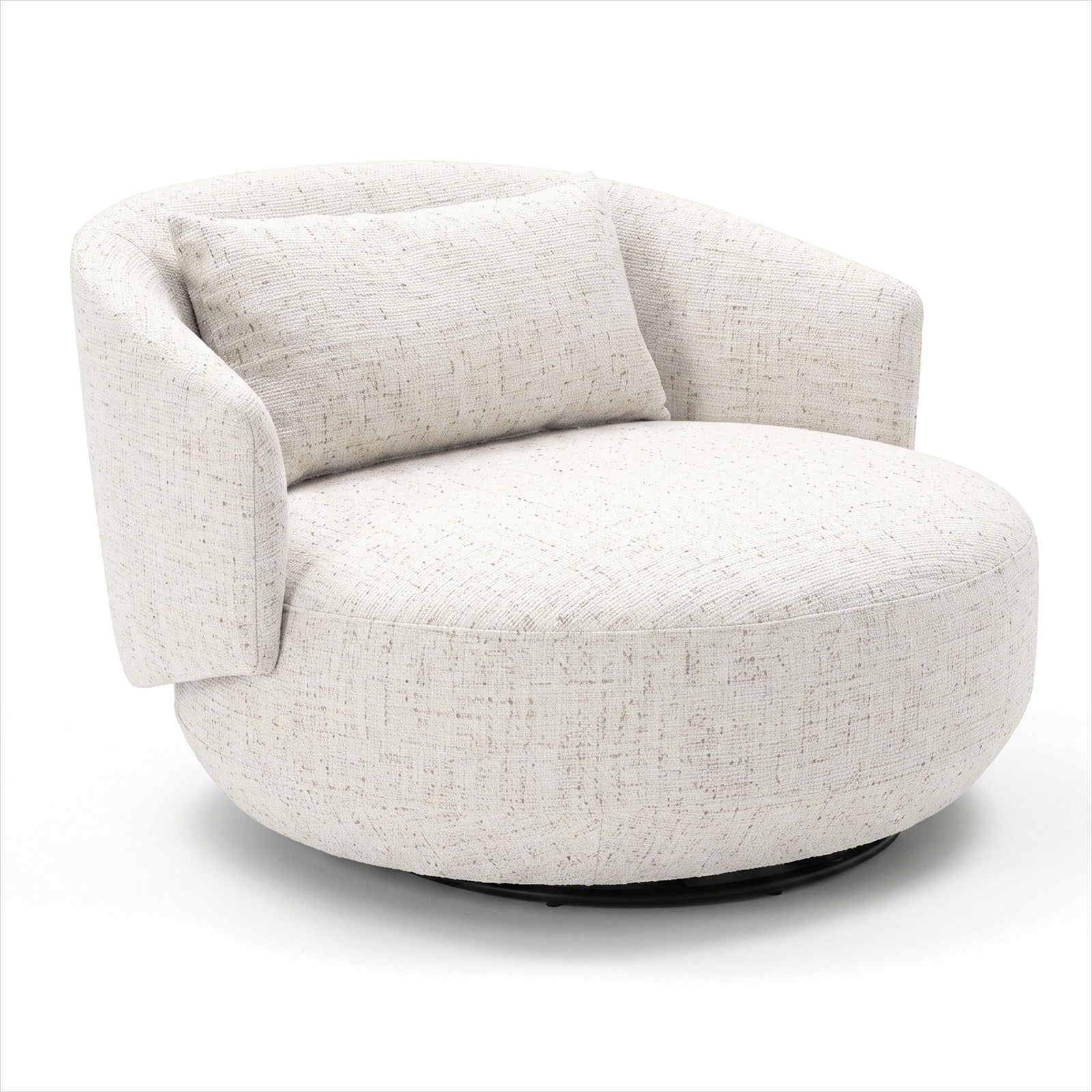 Emperor Swivel Chair - Snow