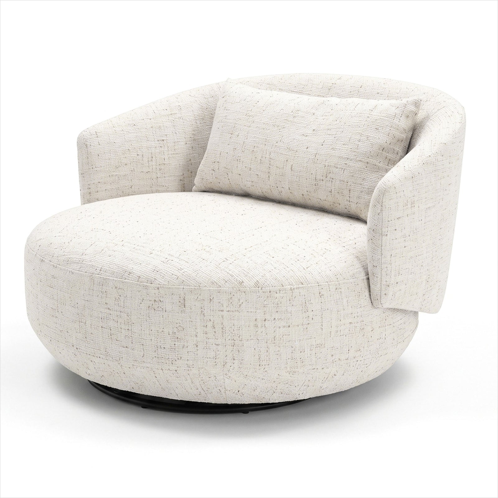 Emperor Swivel Chair - Snow