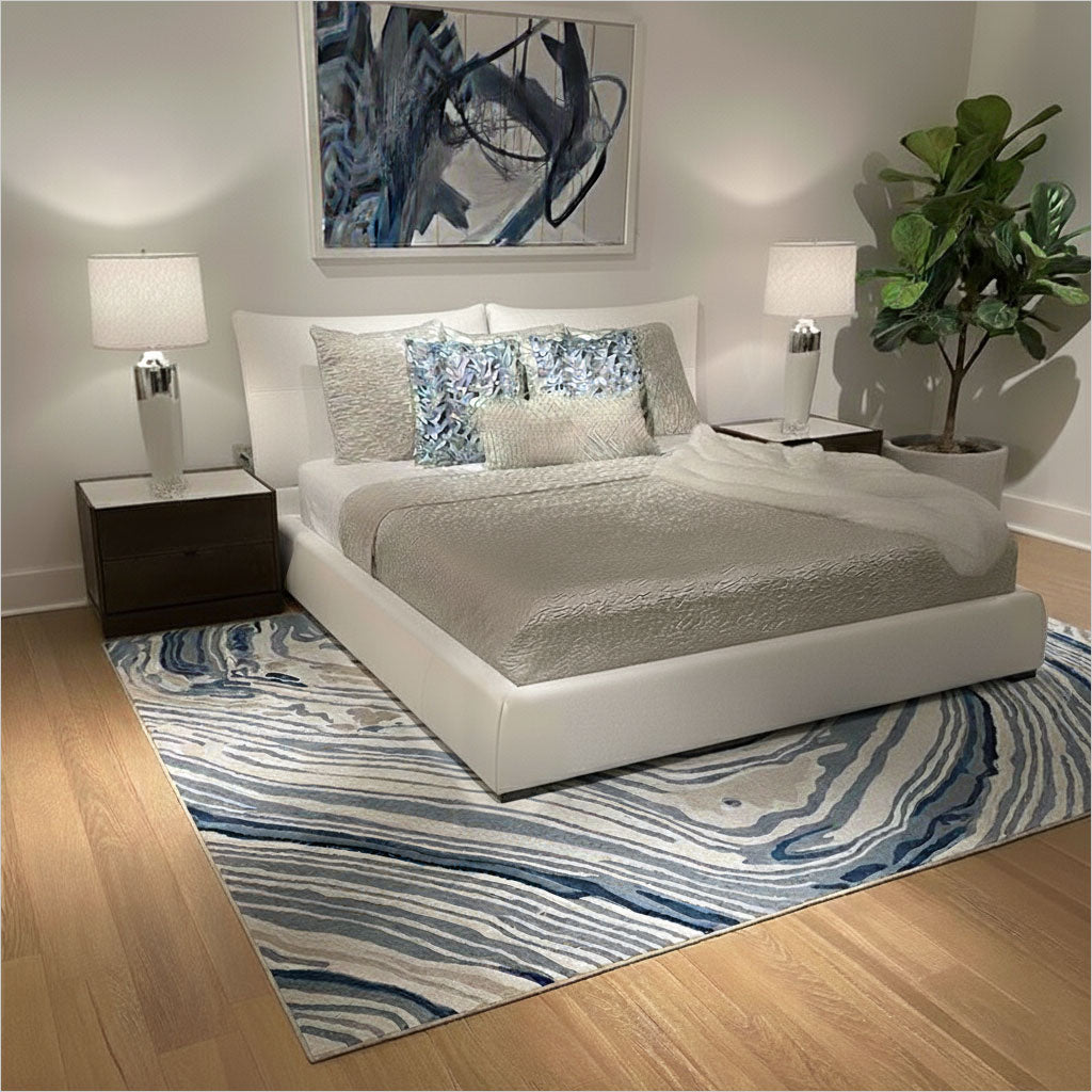 Lago Leather Bed - White