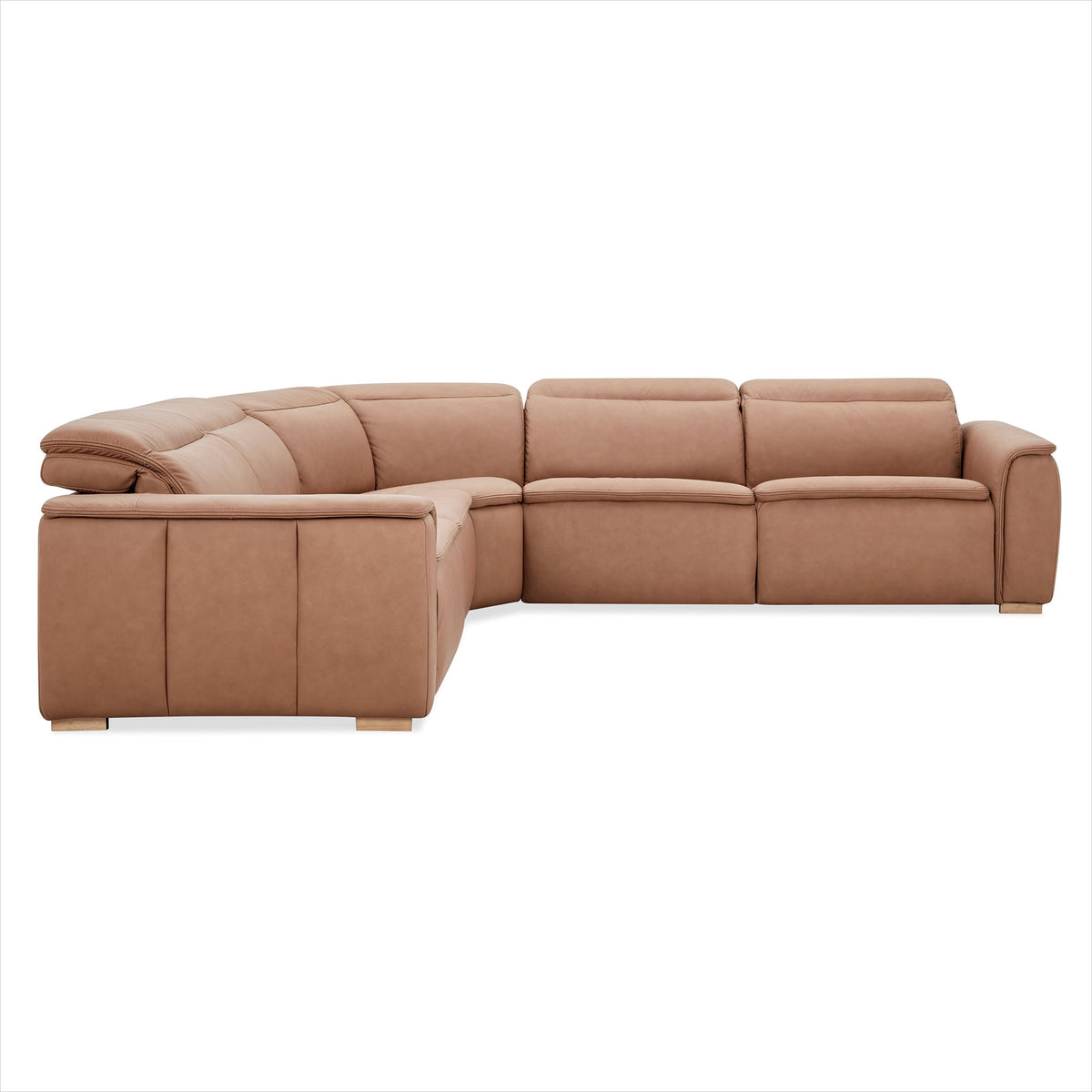 Oscar Sectional - Isla Sienna Leather