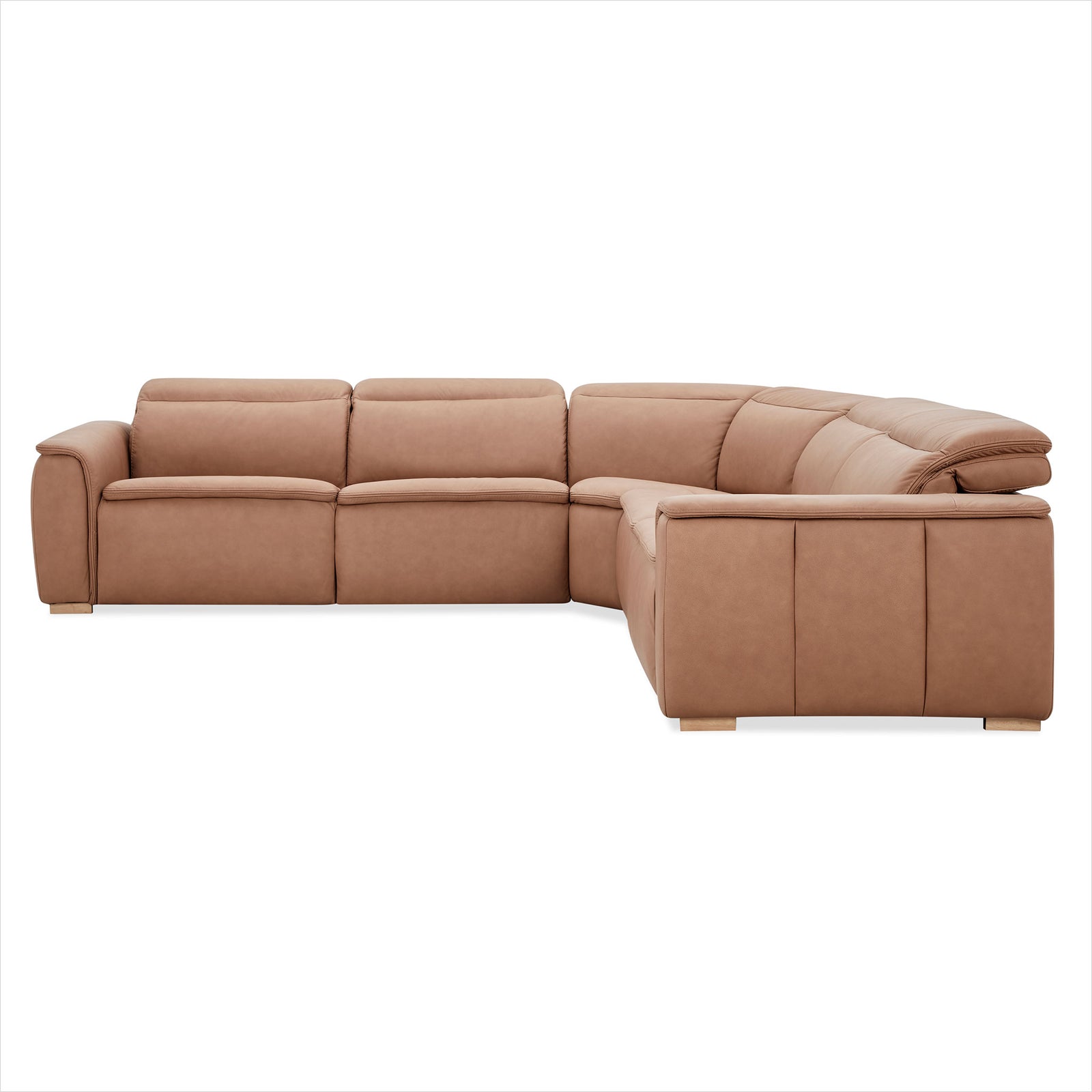 Oscar Sectional - Isla Sienna Leather