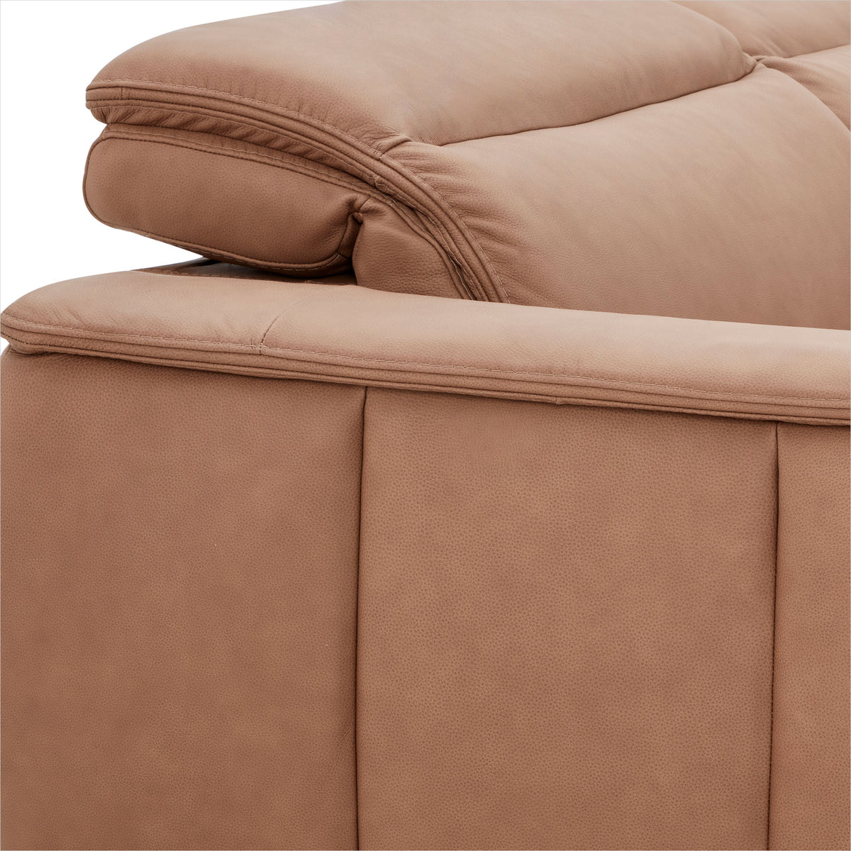 Oscar Sectional - Isla Sienna Leather