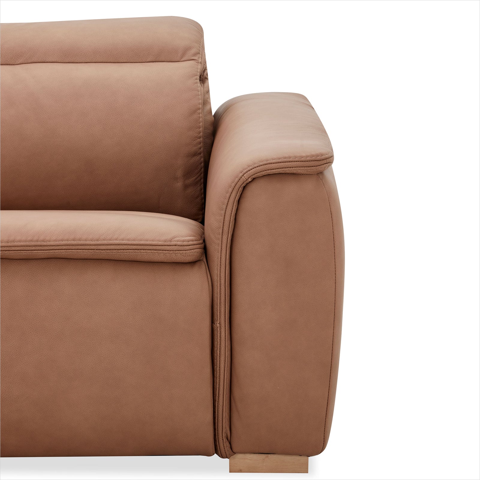 Oscar Sectional - Isla Sienna Leather