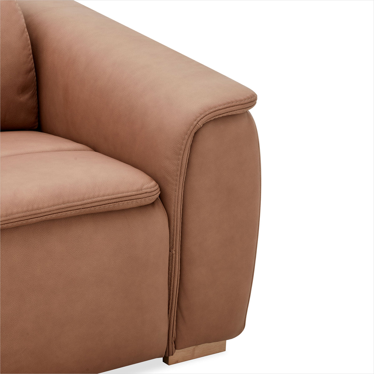 Oscar Sectional - Isla Sienna Leather