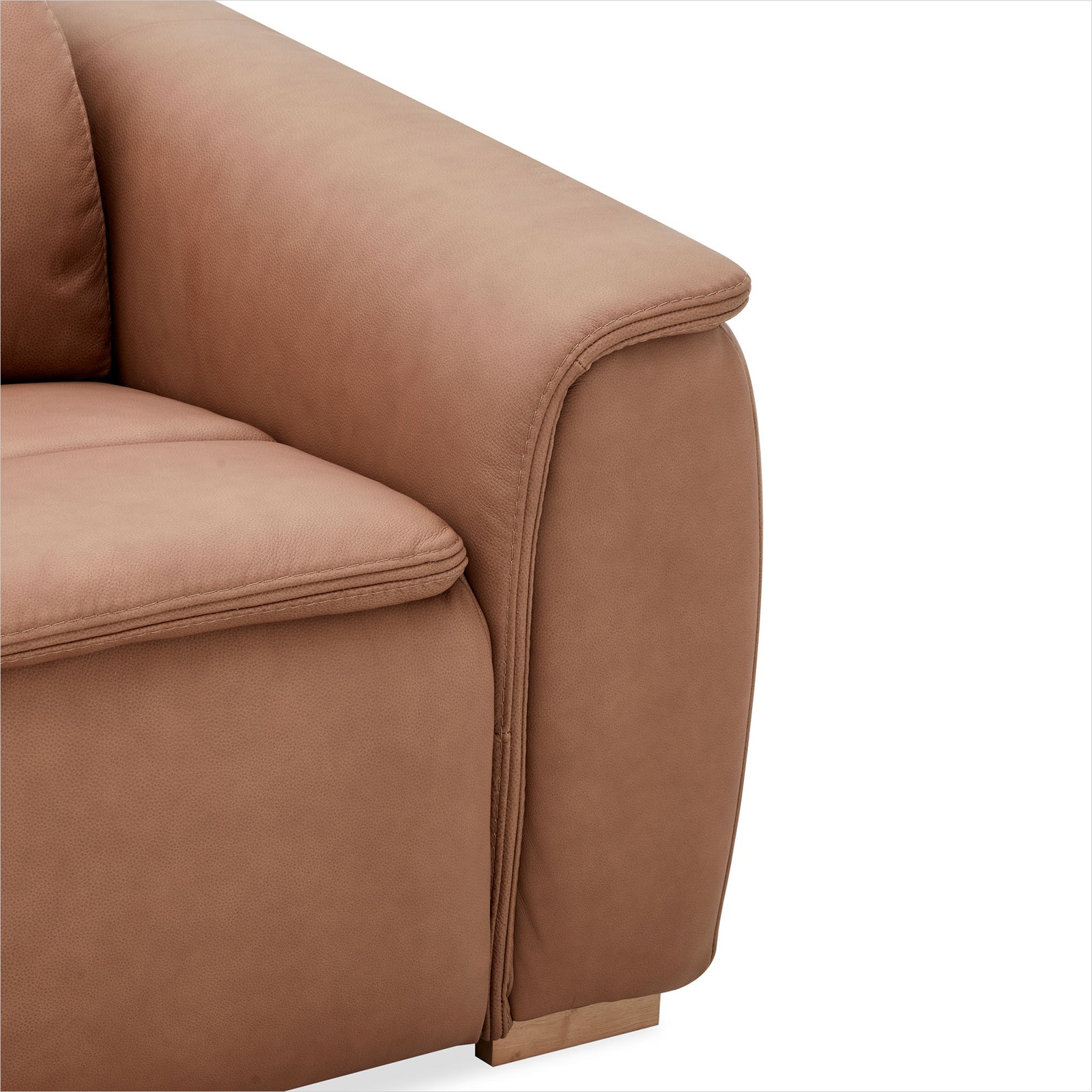 Oscar Sectional - Isla Sienna Leather