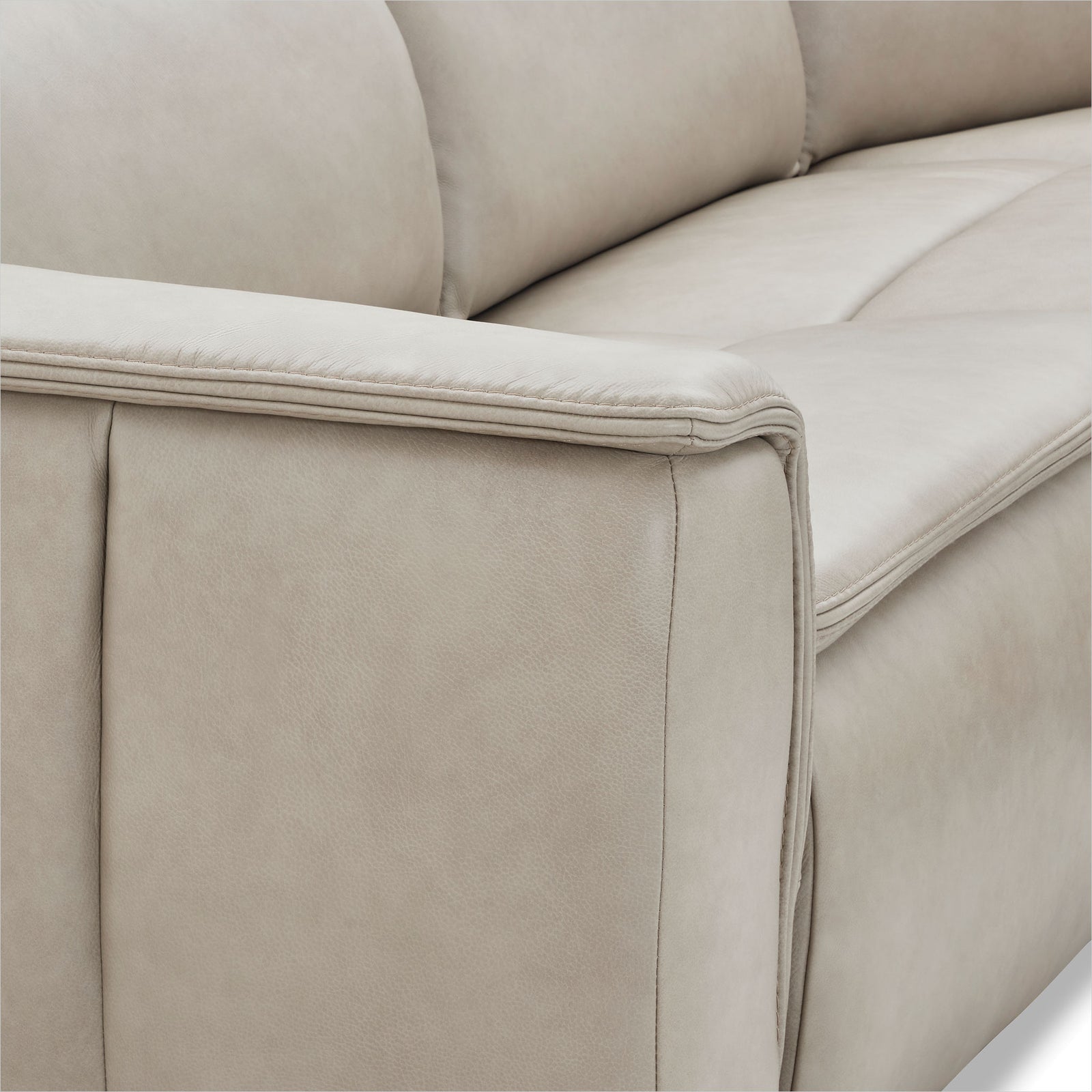 Oscar Sectional - Finch Slate Leather