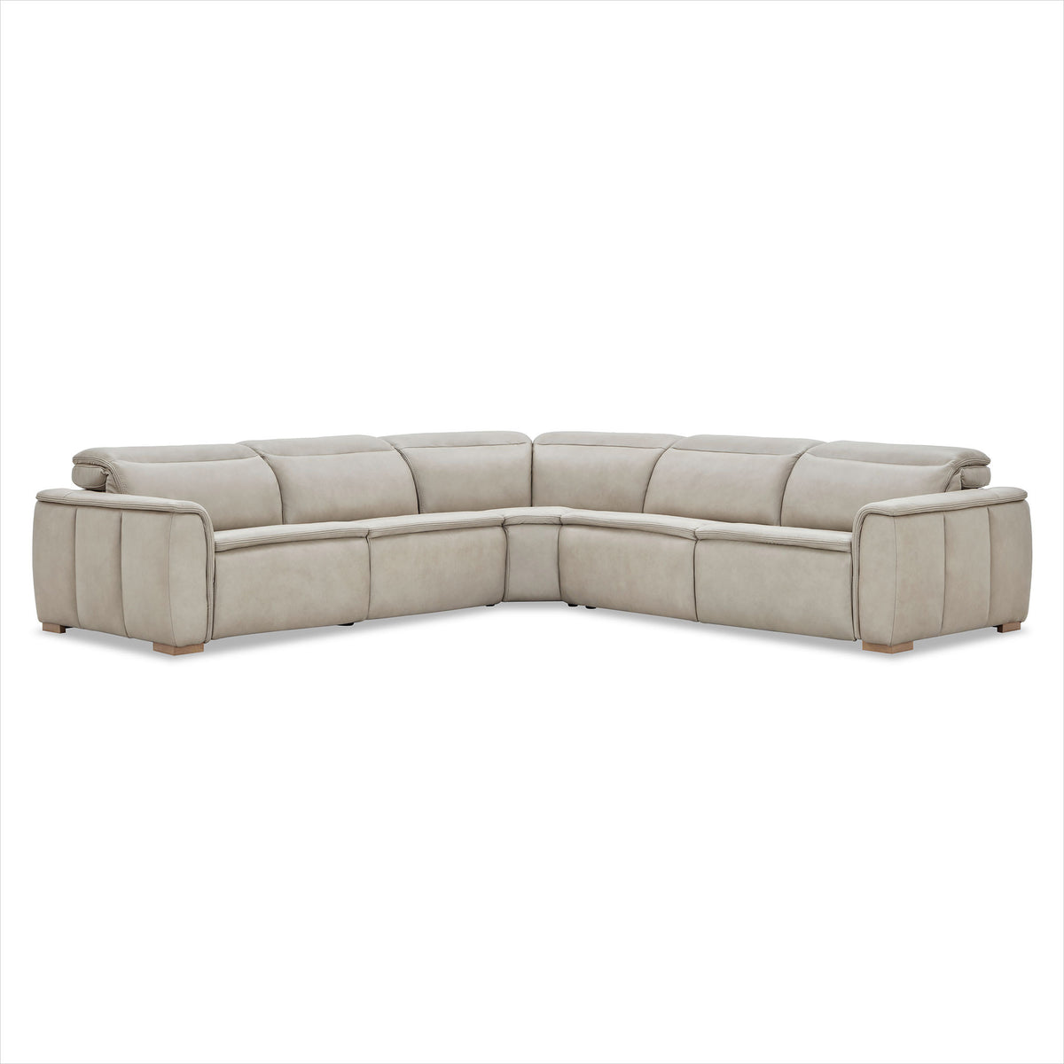 Oscar Sectional - Finch Slate Leather