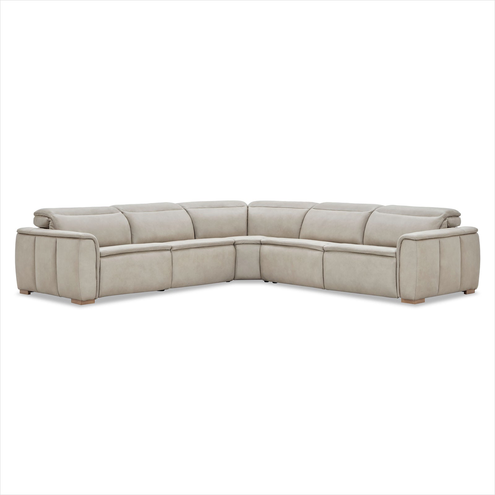 Oscar Sectional - Finch Slate Leather