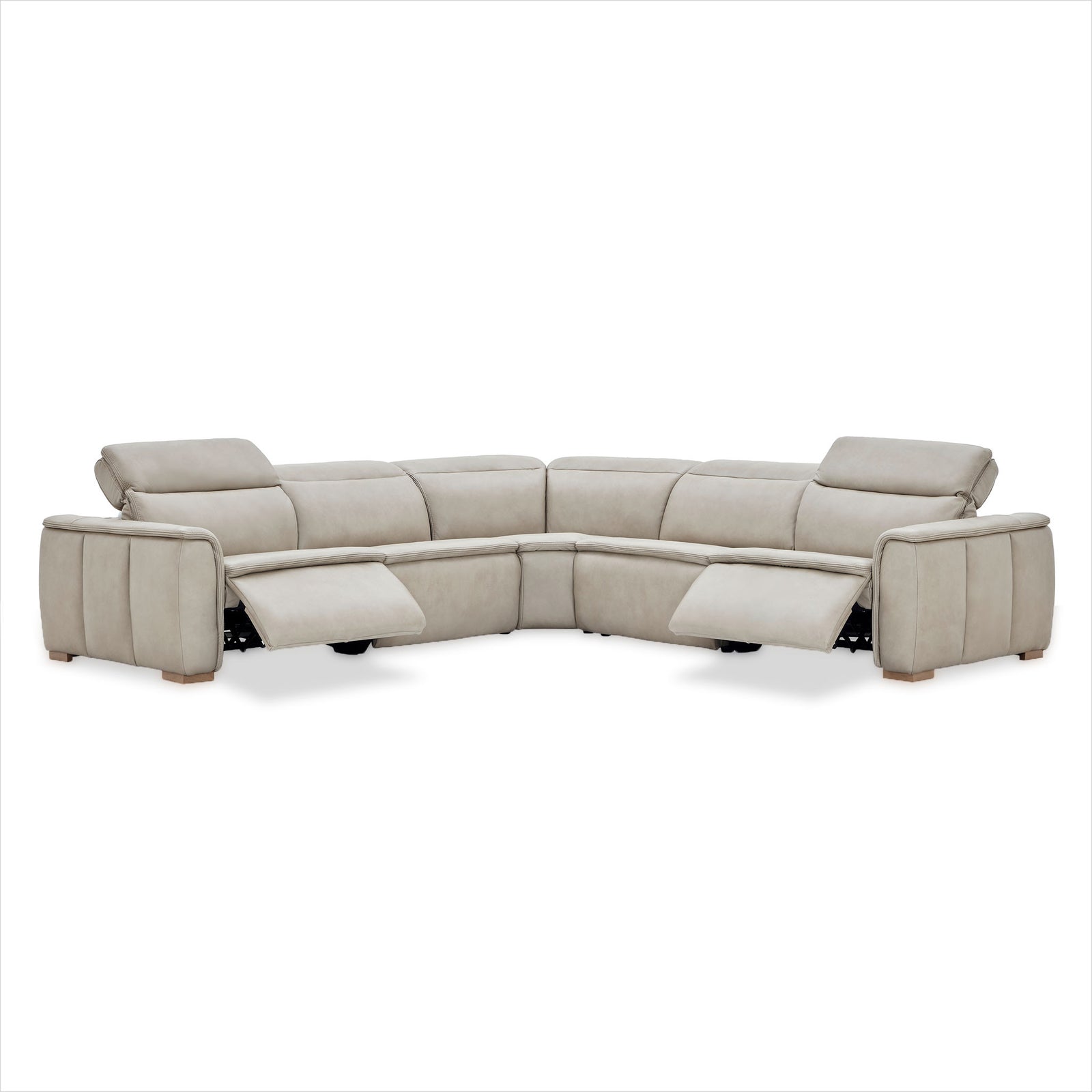 Oscar Sectional - Finch Slate Leather