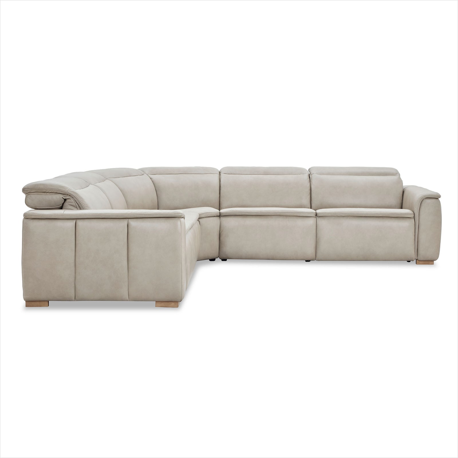 Oscar Sectional - Finch Slate Leather