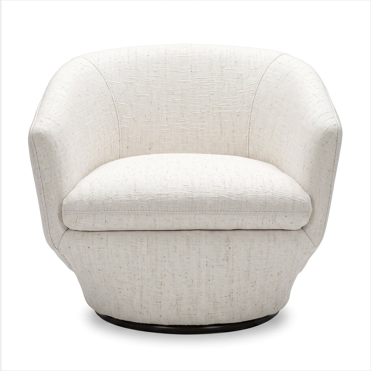 Capri Swivel Chair - Nomad Snow Fabric