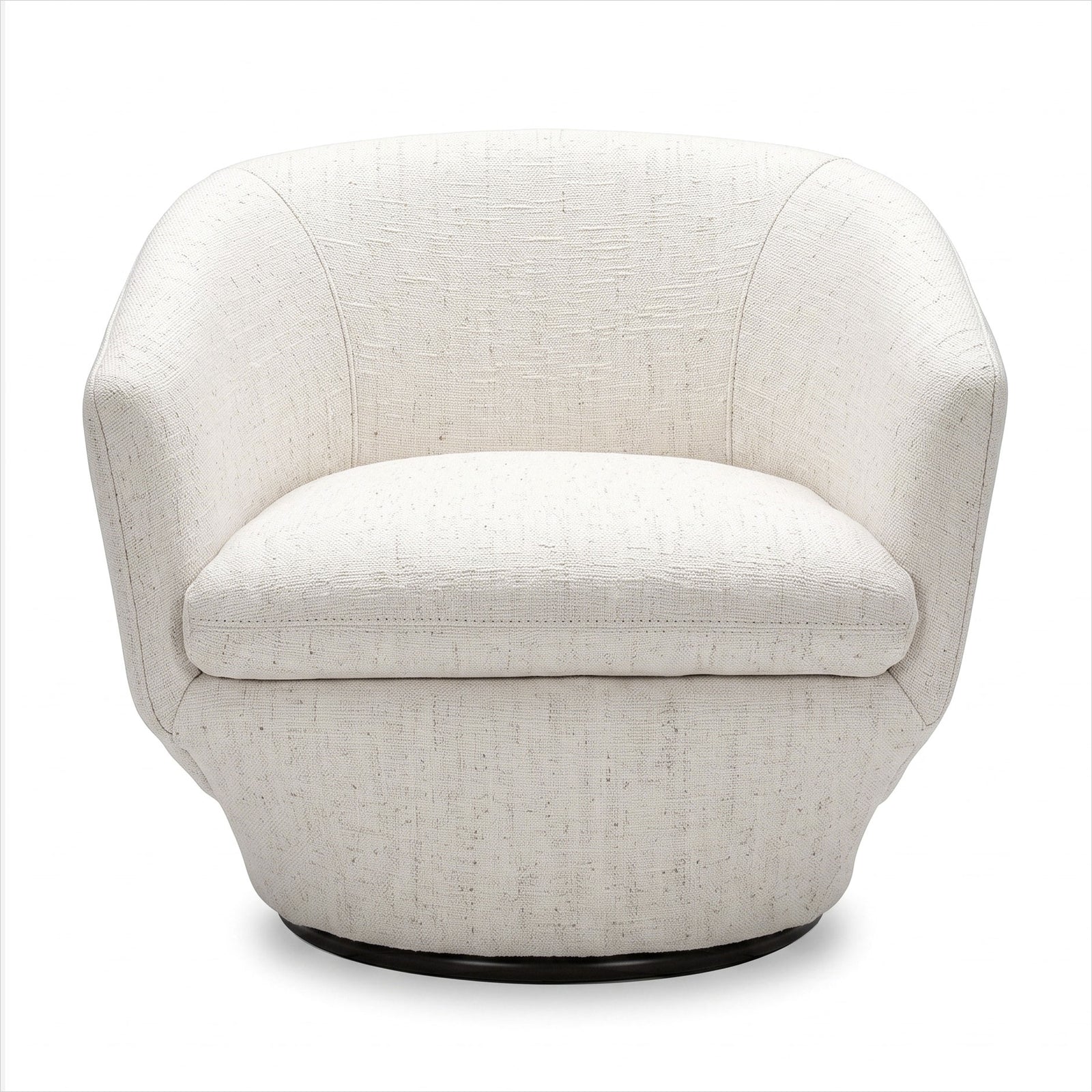 Capri Swivel Chair - Nomad Snow Fabric