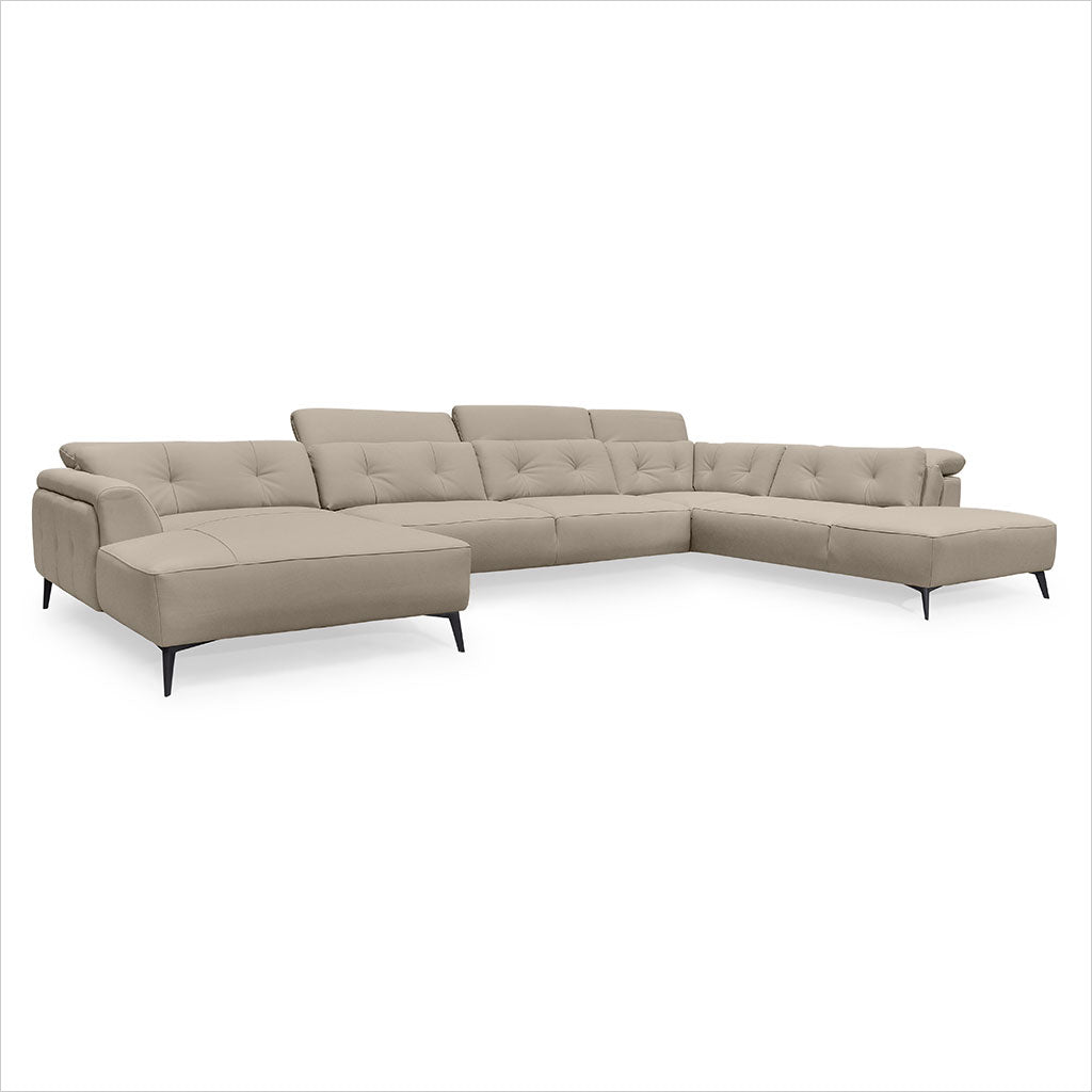 Firenze Large Sectional - Cappuccino