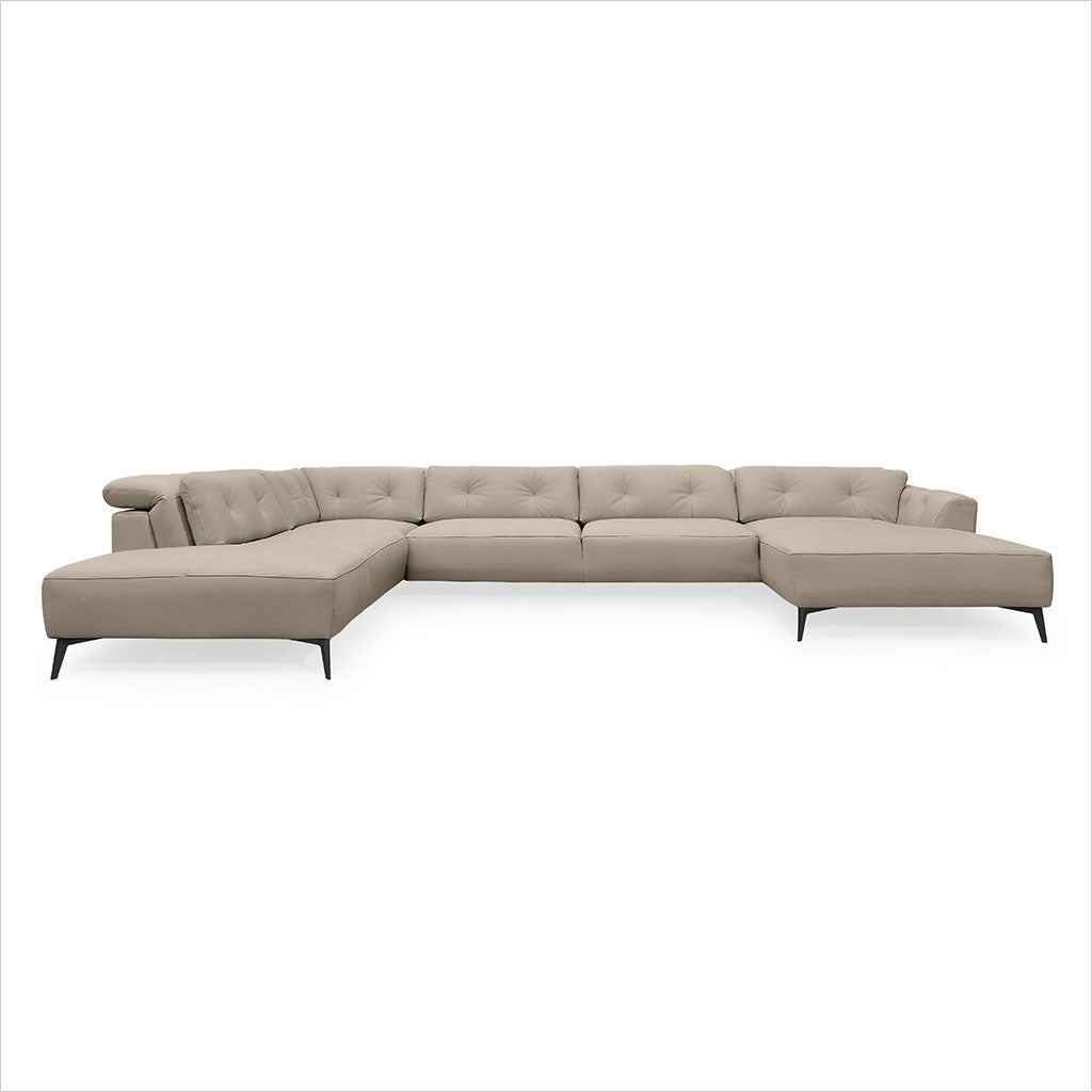 Firenze Large Sectional - Cappuccino