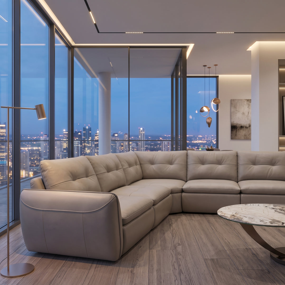 Kumo Sectional - Cappuccino