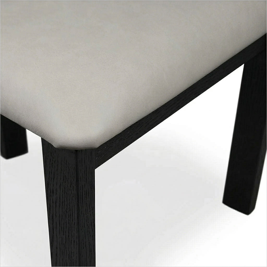 Marco Dining Chair - Light Stone - Black Oak