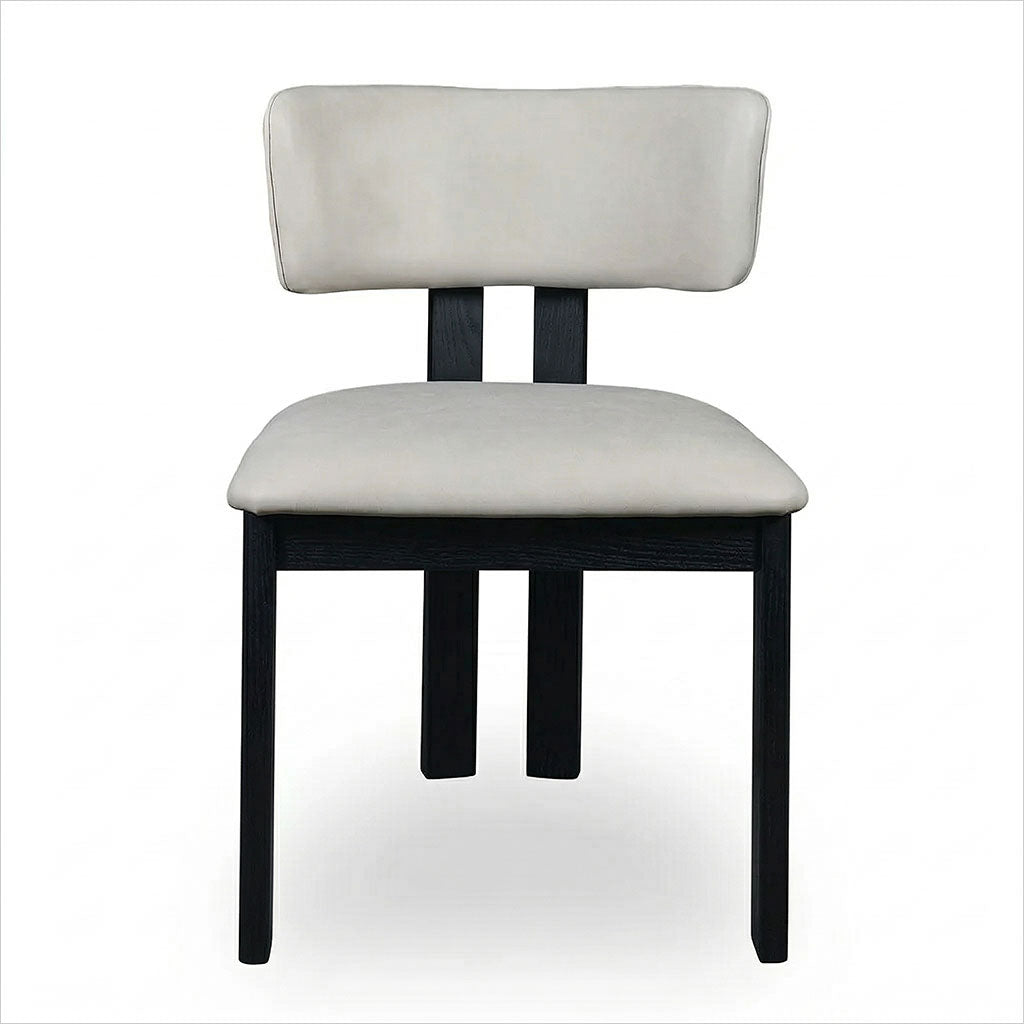 Marco Dining Chair - Light Stone - Black Oak