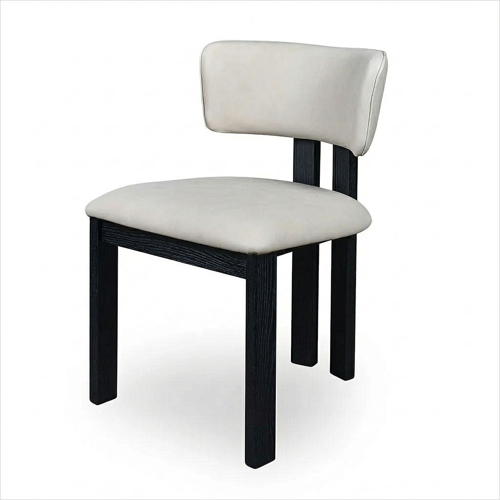 Marco Dining Chair - Light Stone - Black Oak