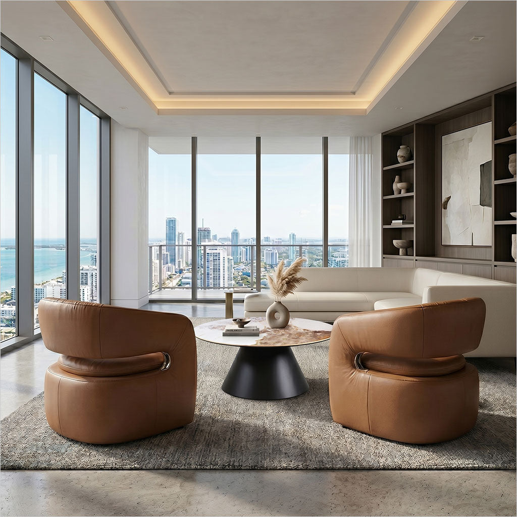 Alpina Occasional Chair - Caramel