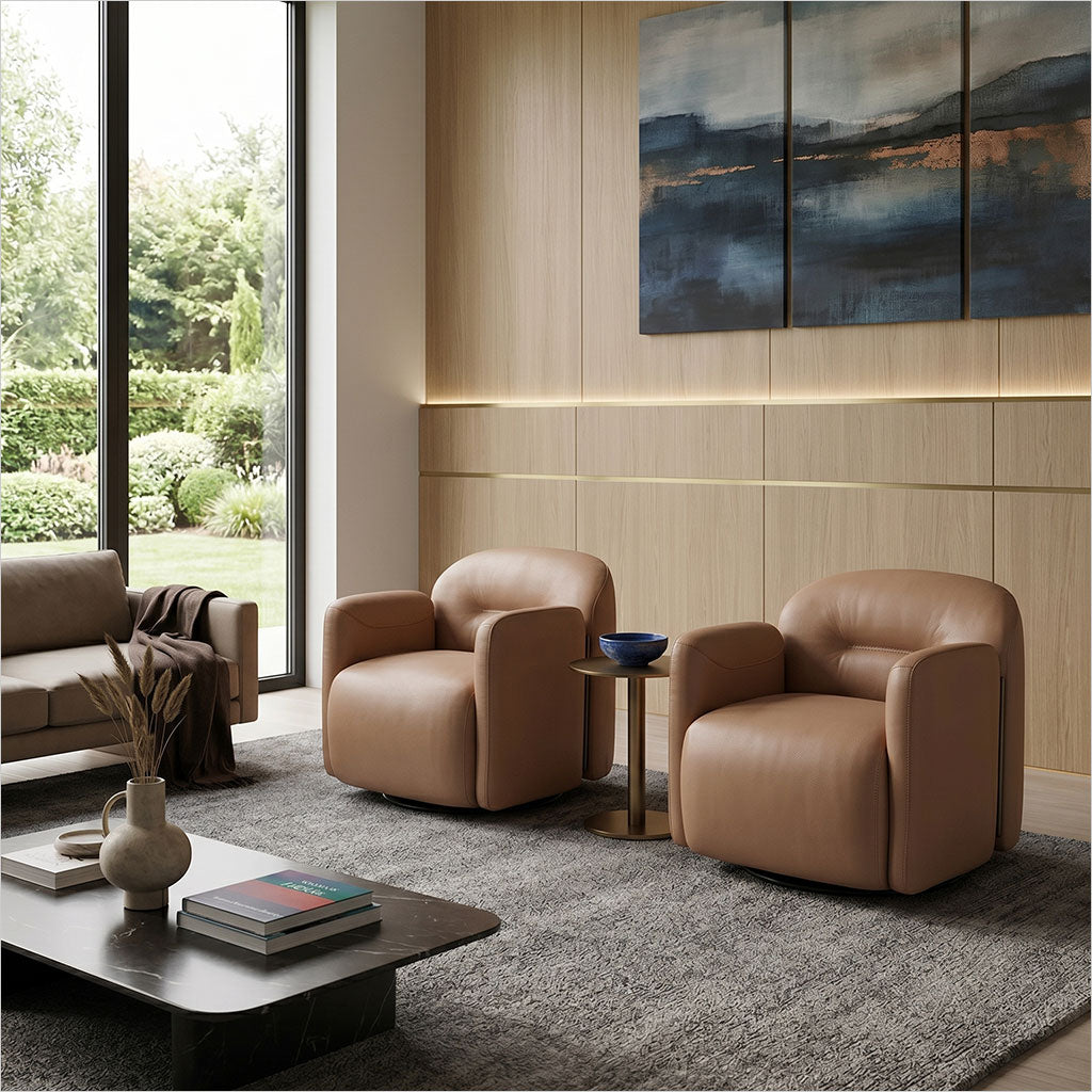 Lellani Occasional Chair - Caramel