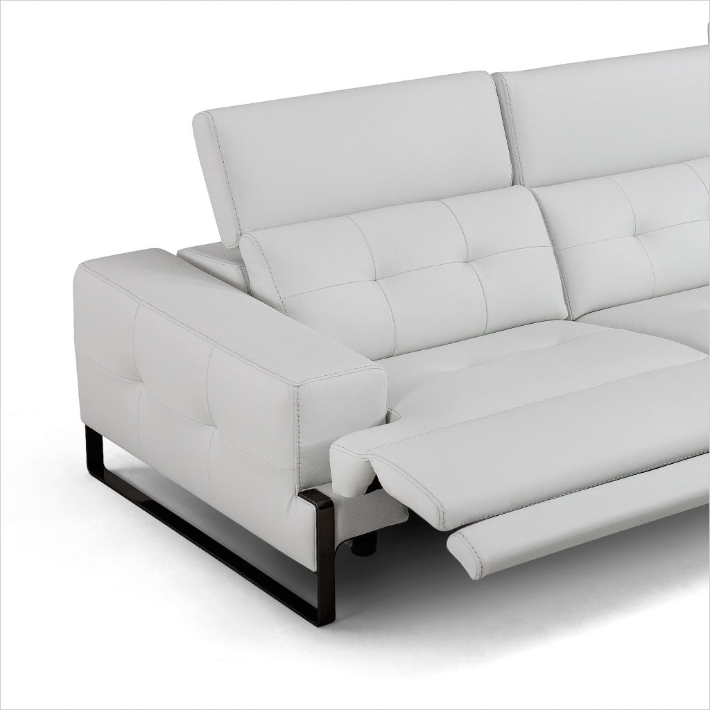 off-white leather sofa