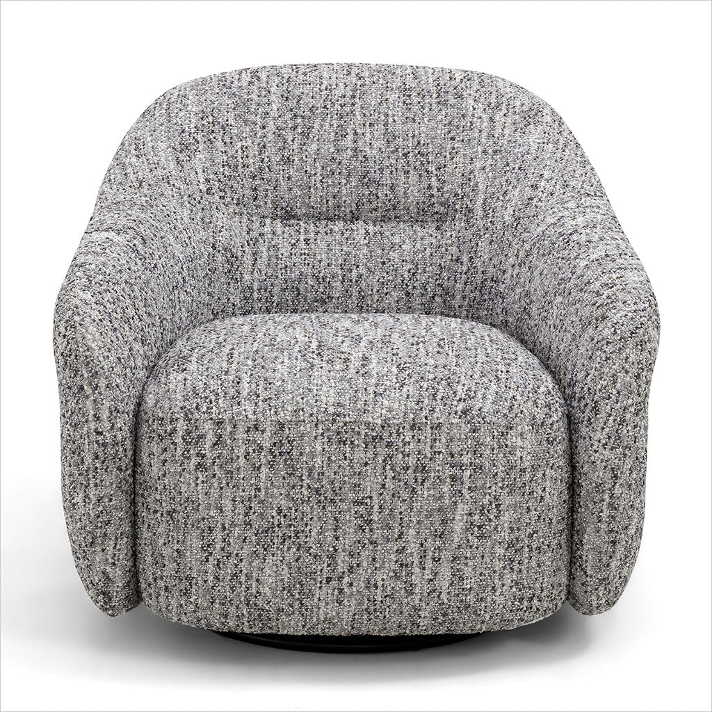 Melia Swivel Chair - Ash Fabric