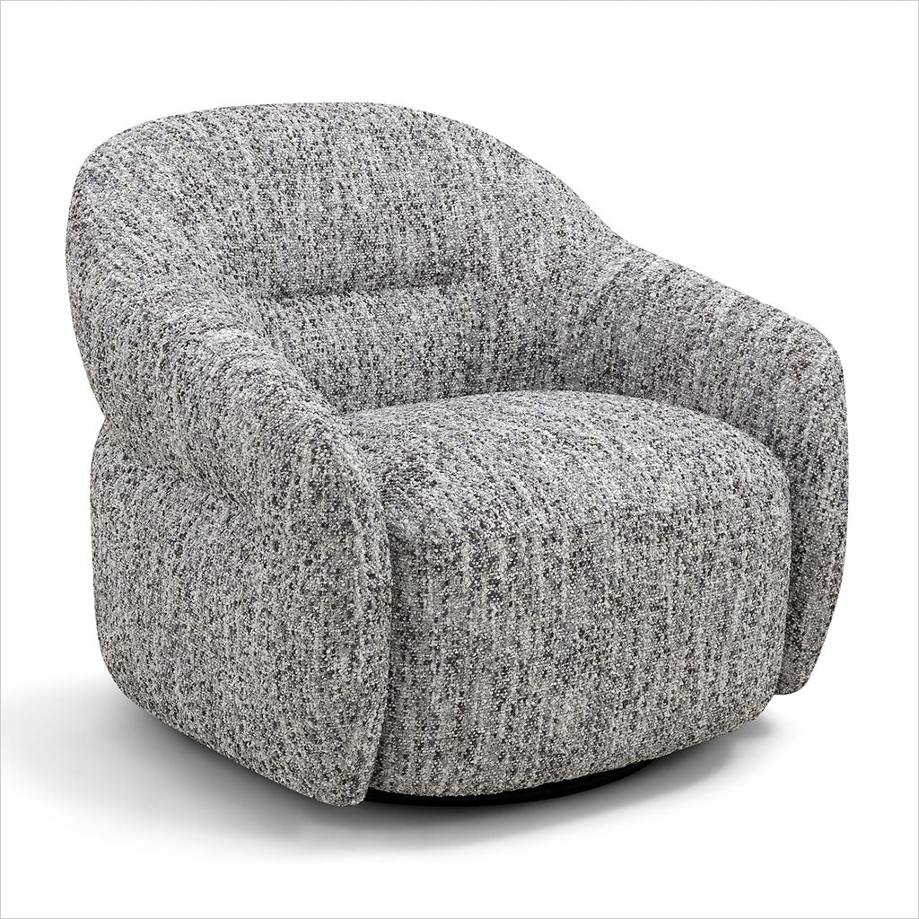 Melia Swivel Chair - Ash Fabric