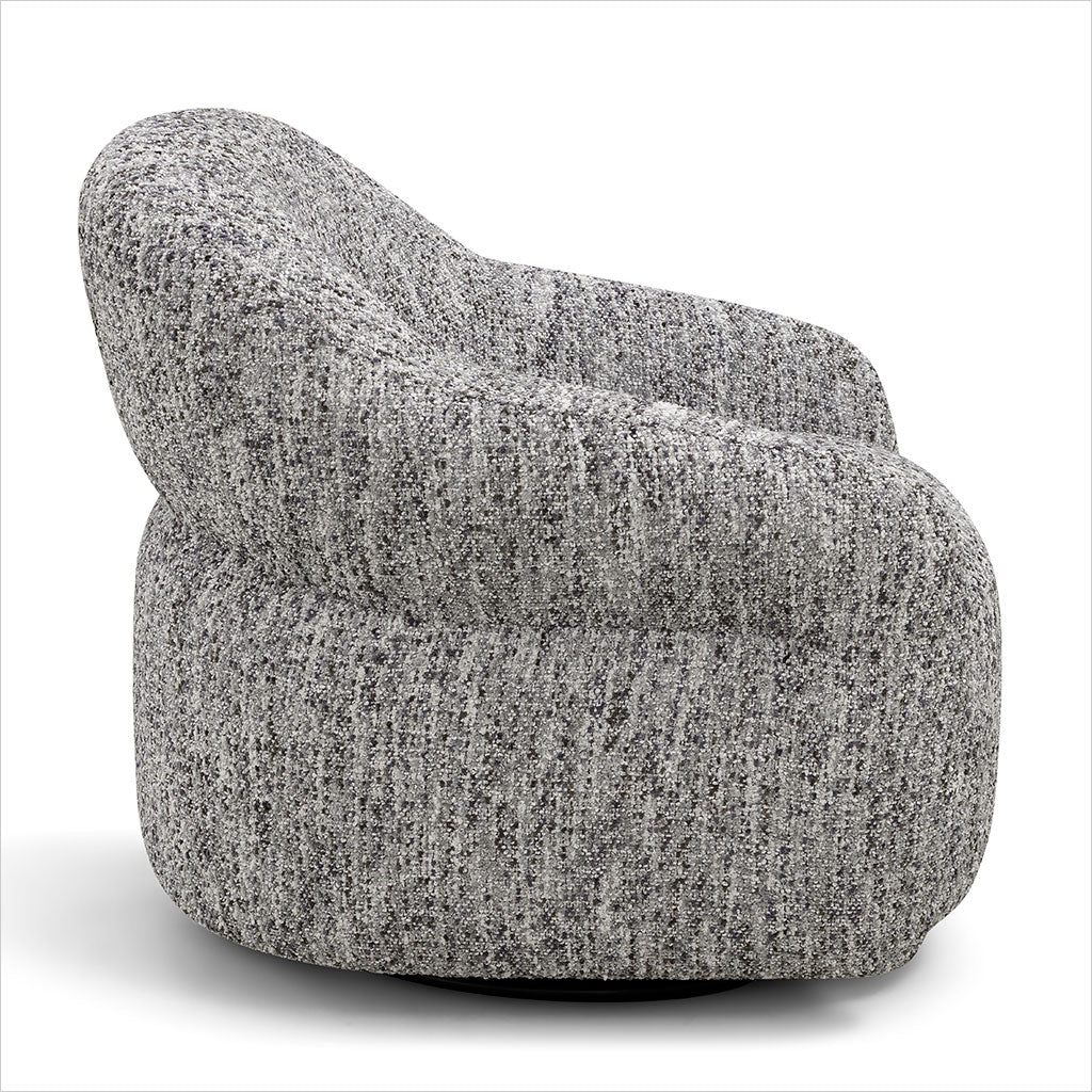 Melia Swivel Chair - Ash Fabric