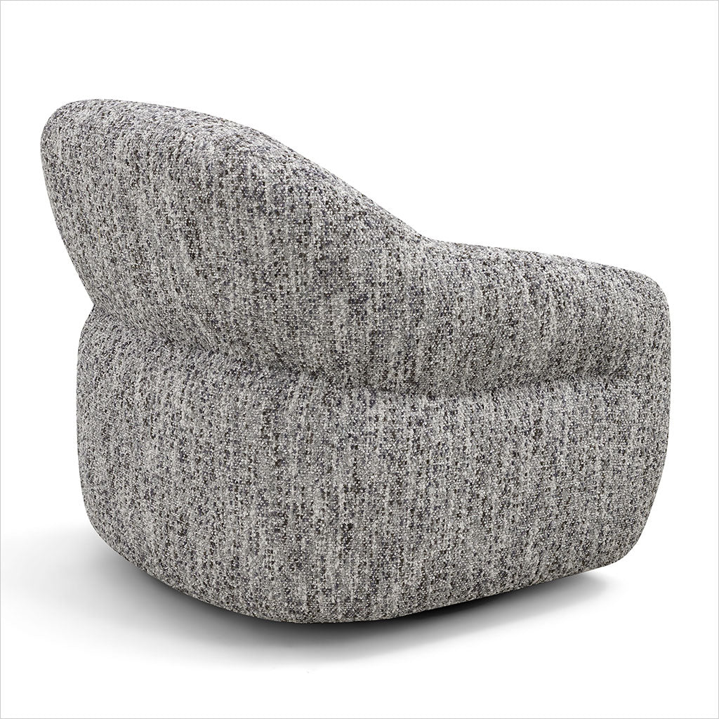 Melia Swivel Chair - Ash Fabric