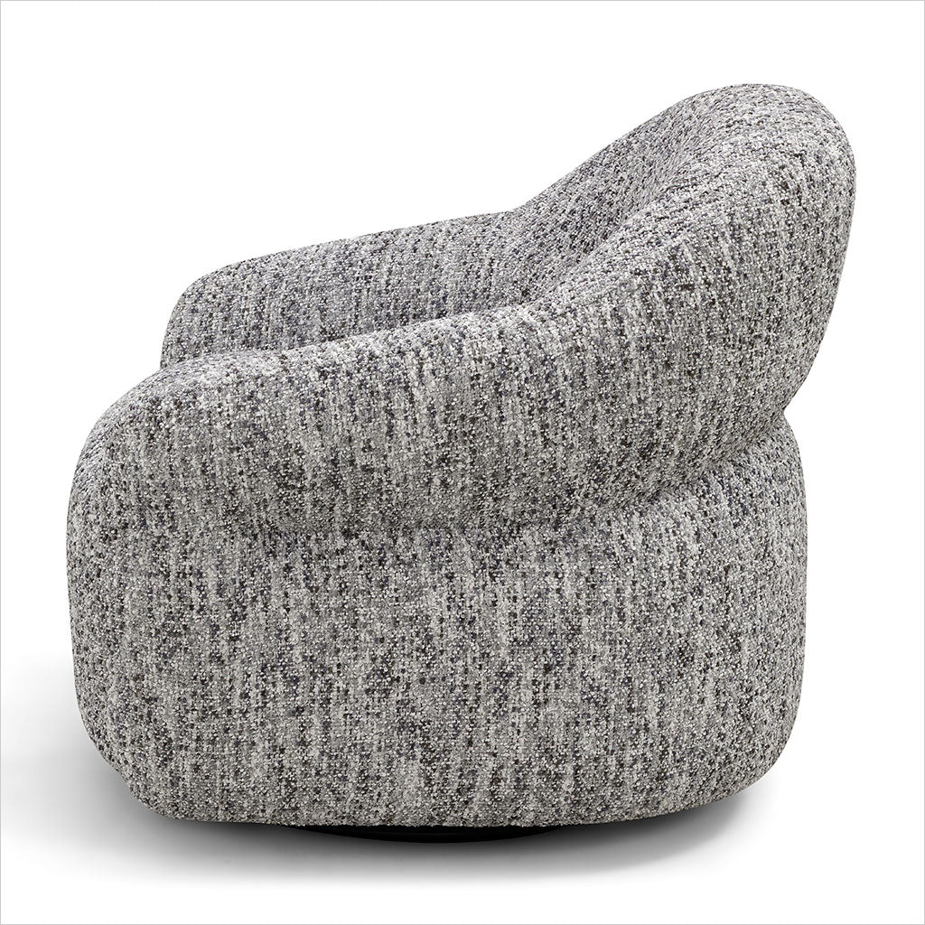 Melia Swivel Chair - Ash Fabric