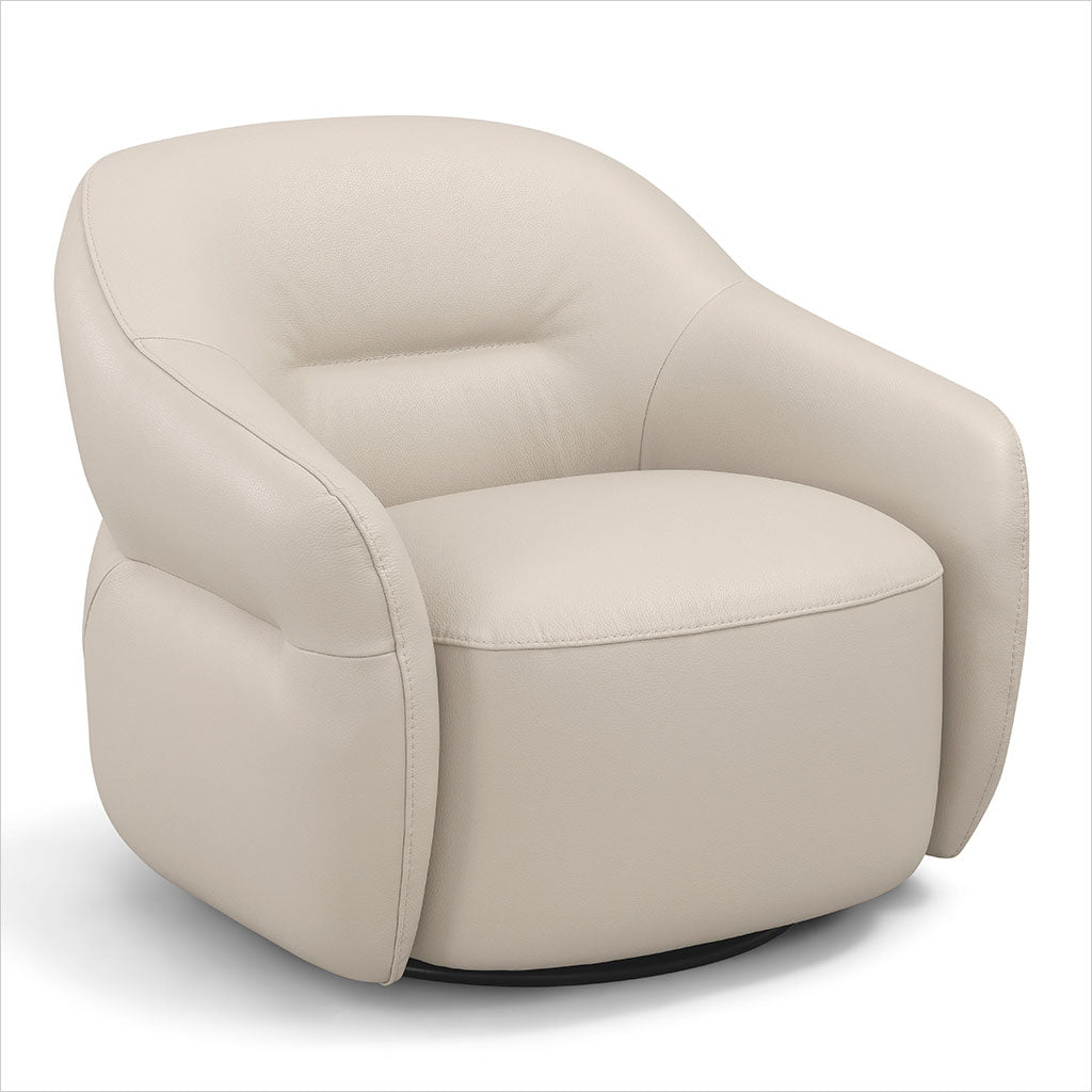 Melia Swivel Chair - Light Beige