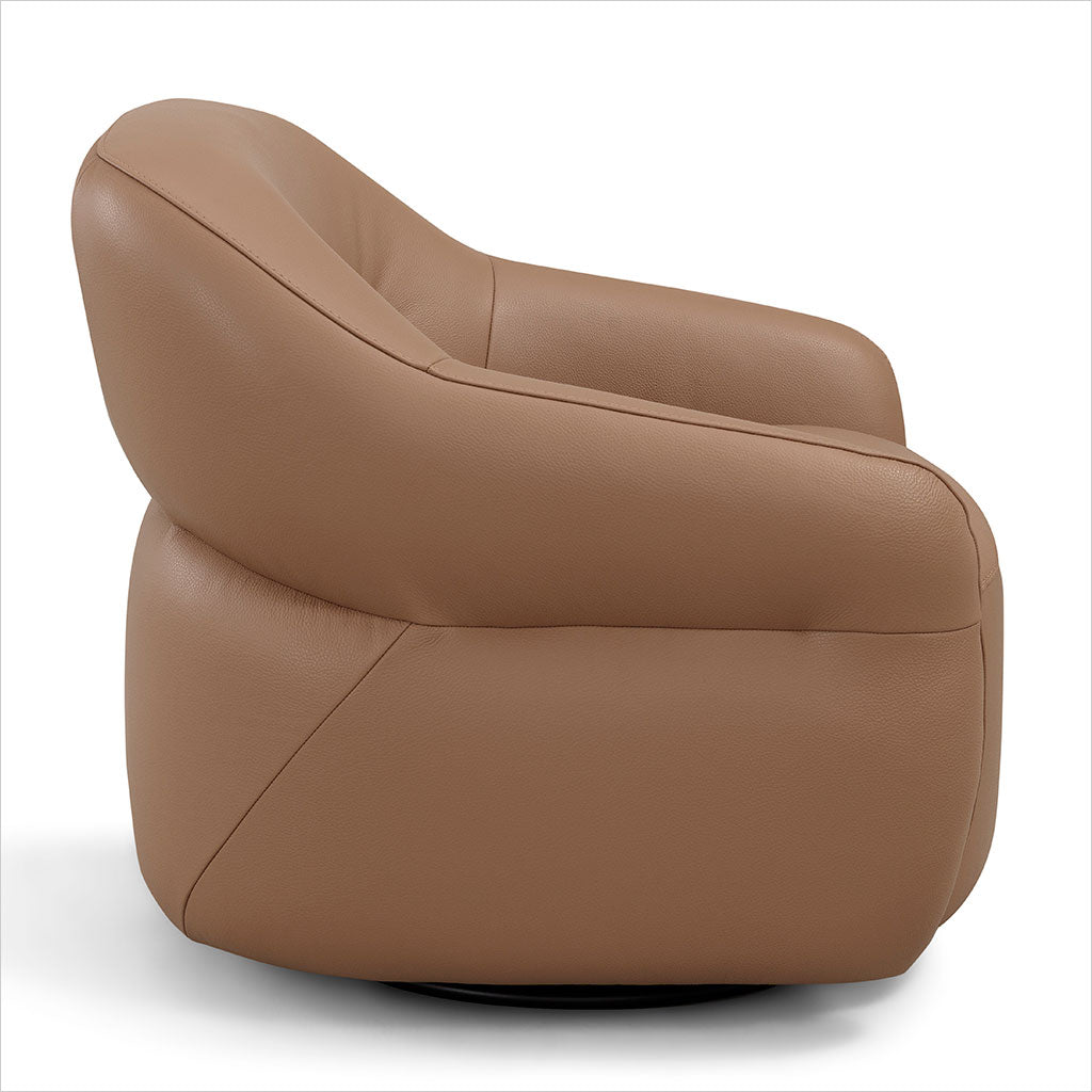 Melia Swivel Chair - Caramel