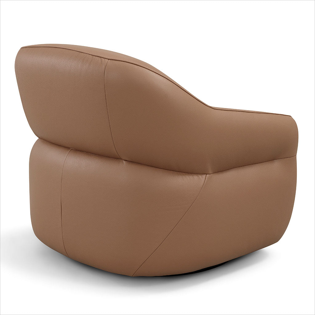 Melia Swivel Chair - Caramel