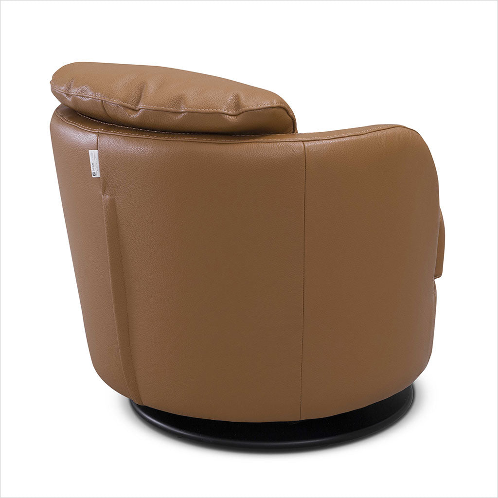 Tamburo Swivel Chair - Tobacco