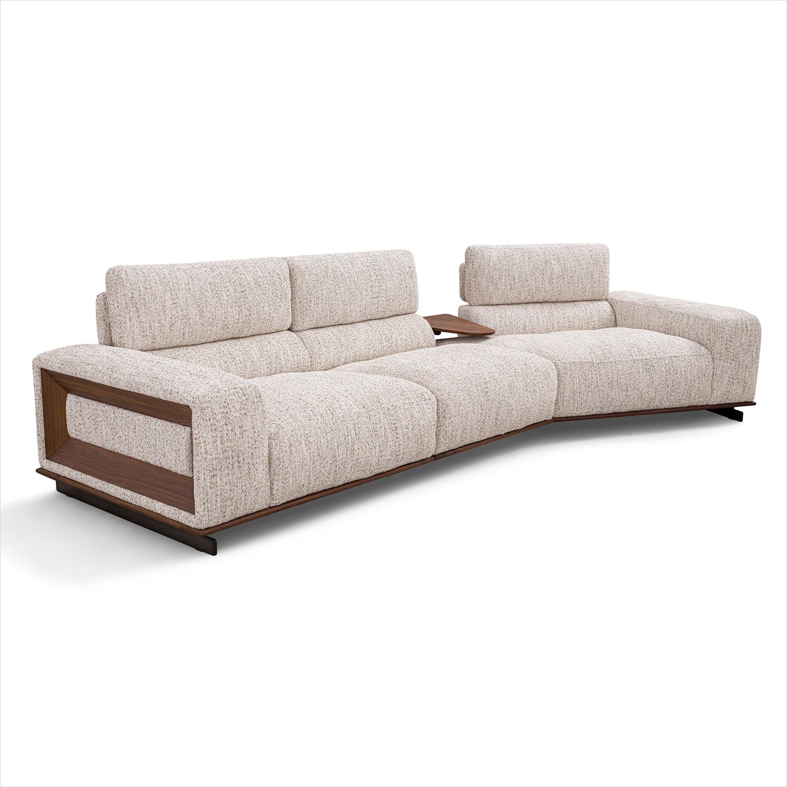 Umbria Sectional - Cream Fabric
