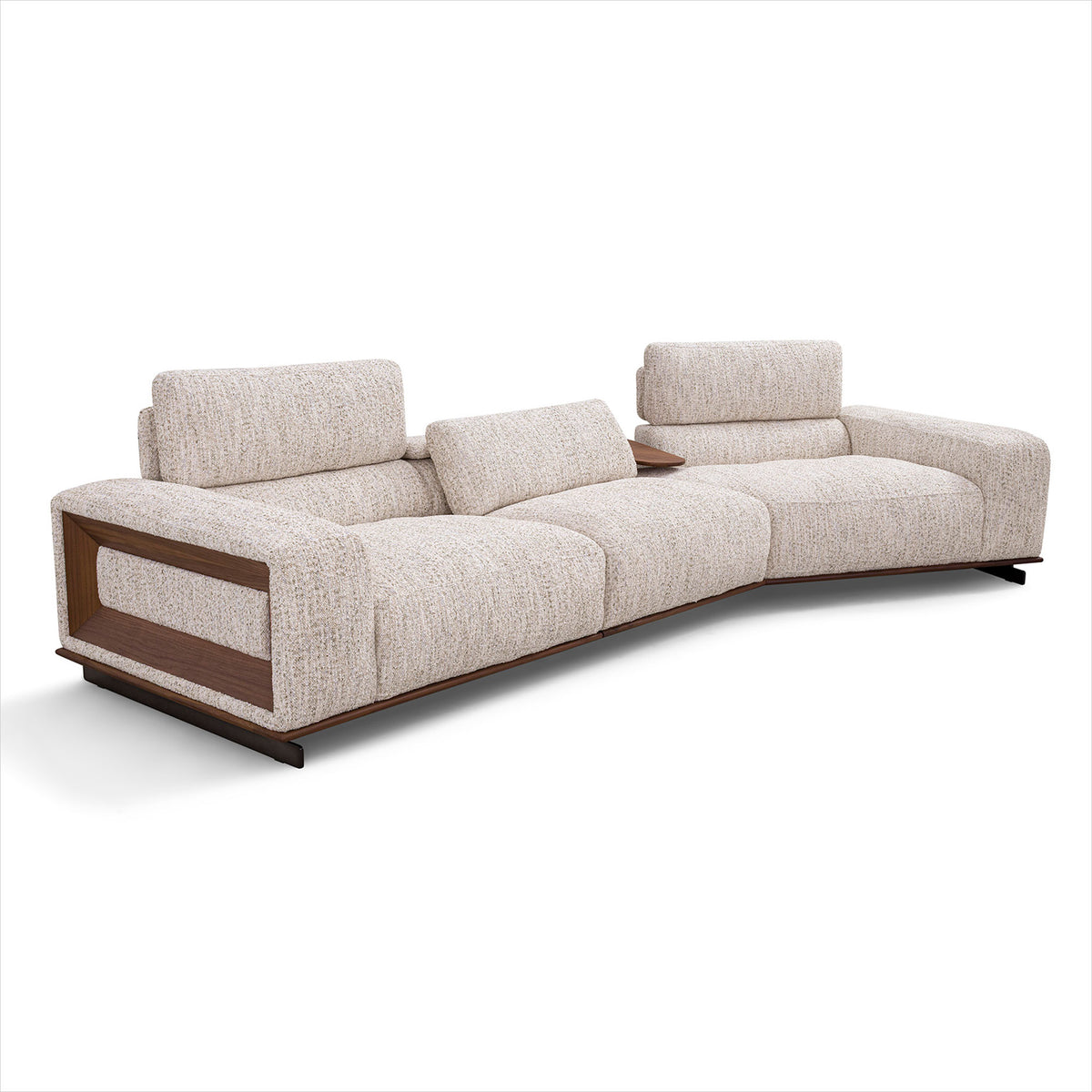Umbria Sectional - Cream Fabric