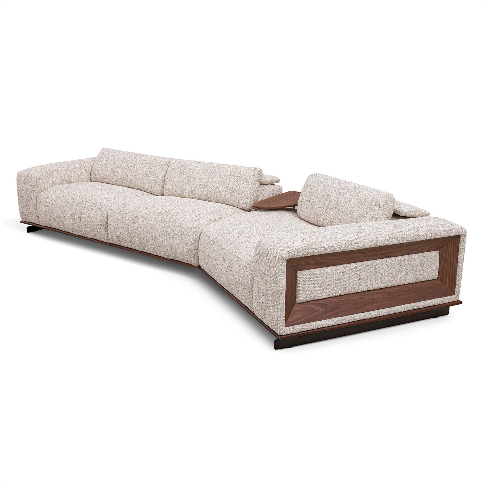 Umbria Sectional - Cream Fabric