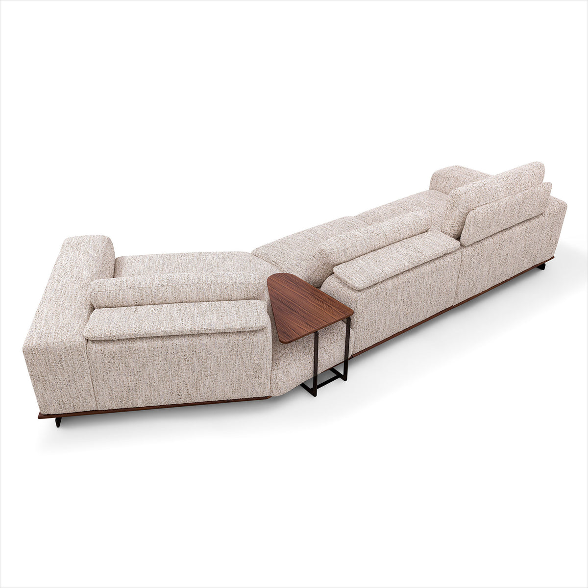 Umbria Sectional - Cream Fabric
