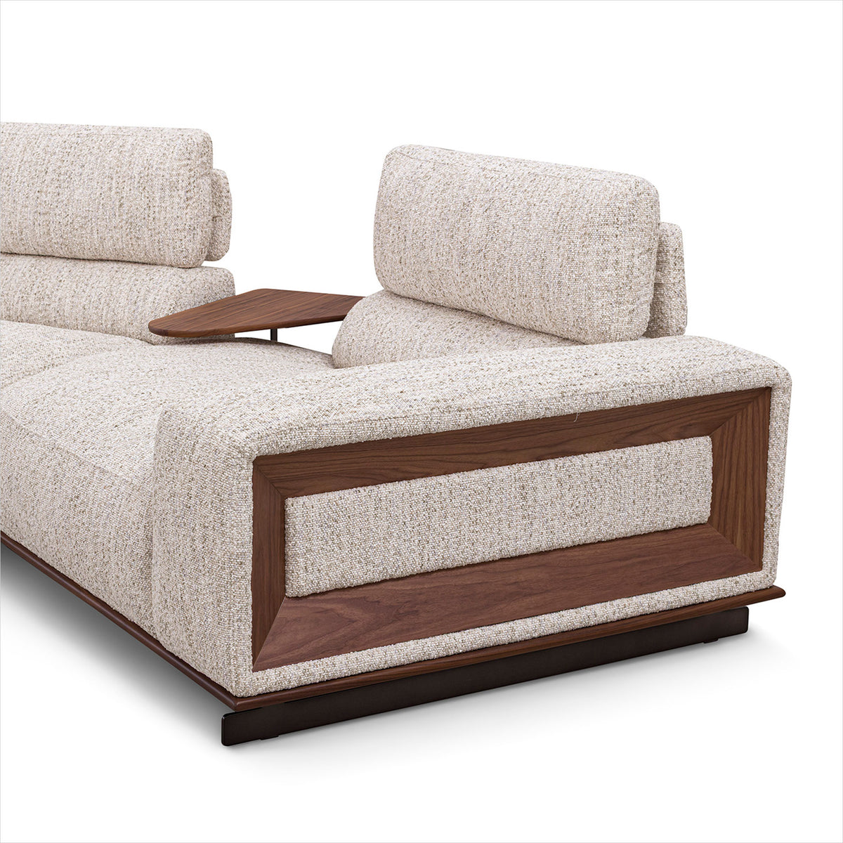 Umbria Sectional - Cream Fabric