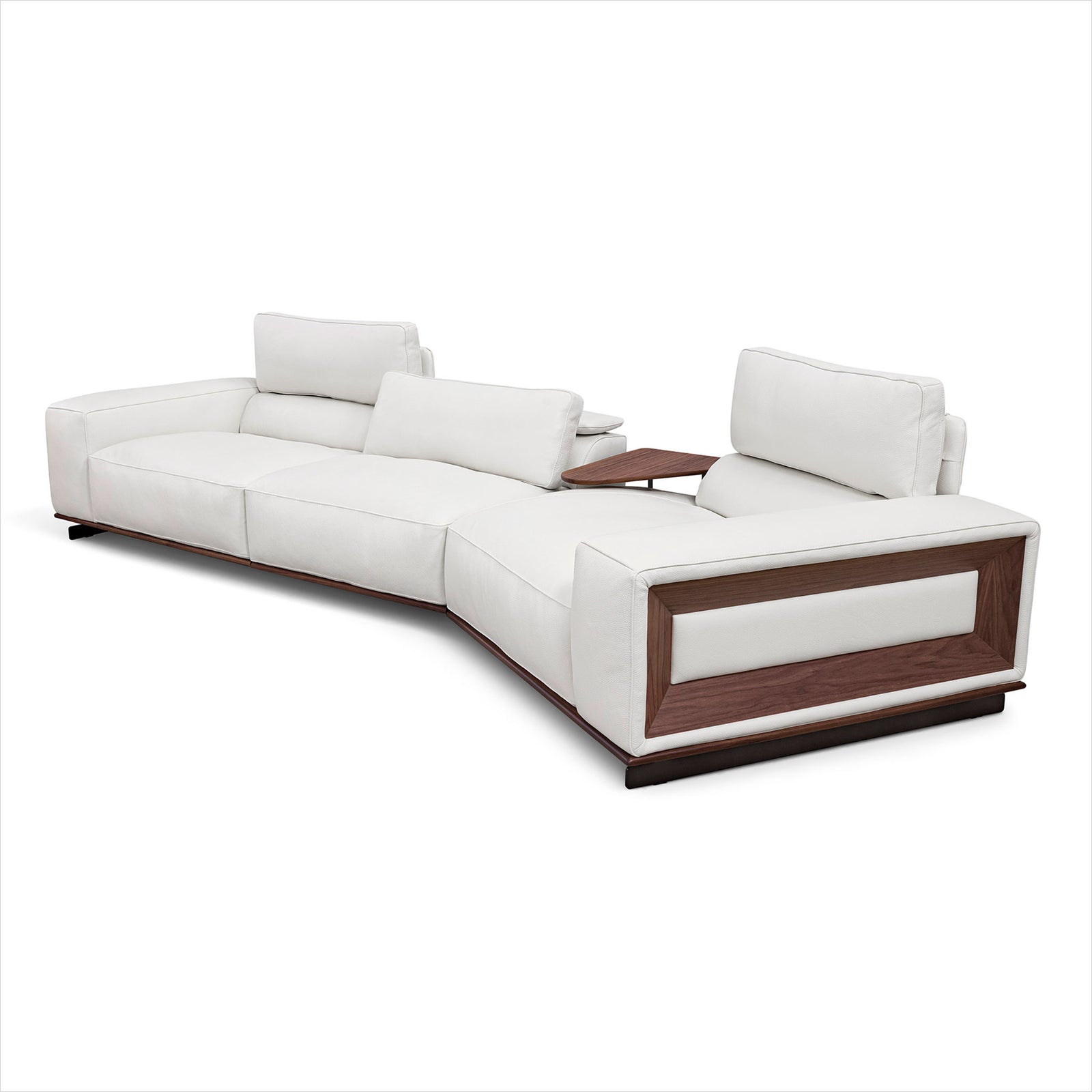 Umbria Sectional - White Leather