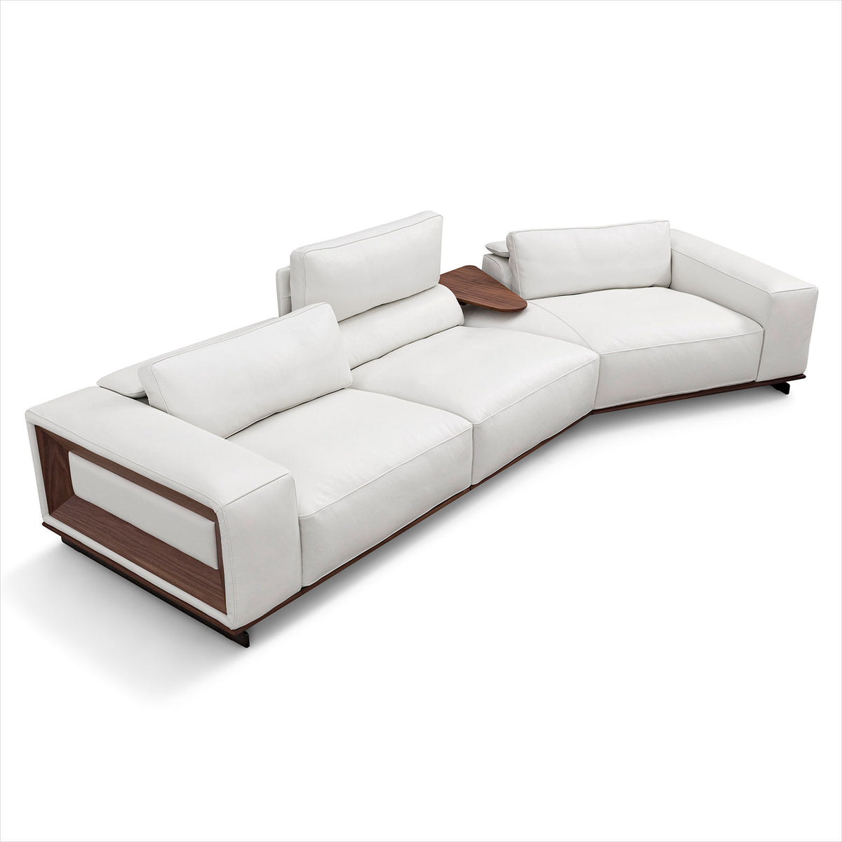 Umbria Sectional - White Leather