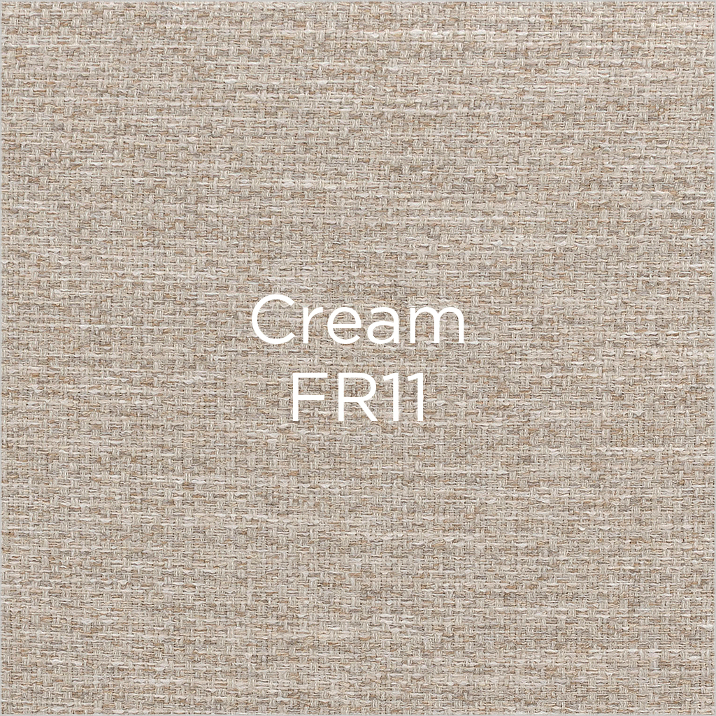 FR11 fabric swatch in Cream color