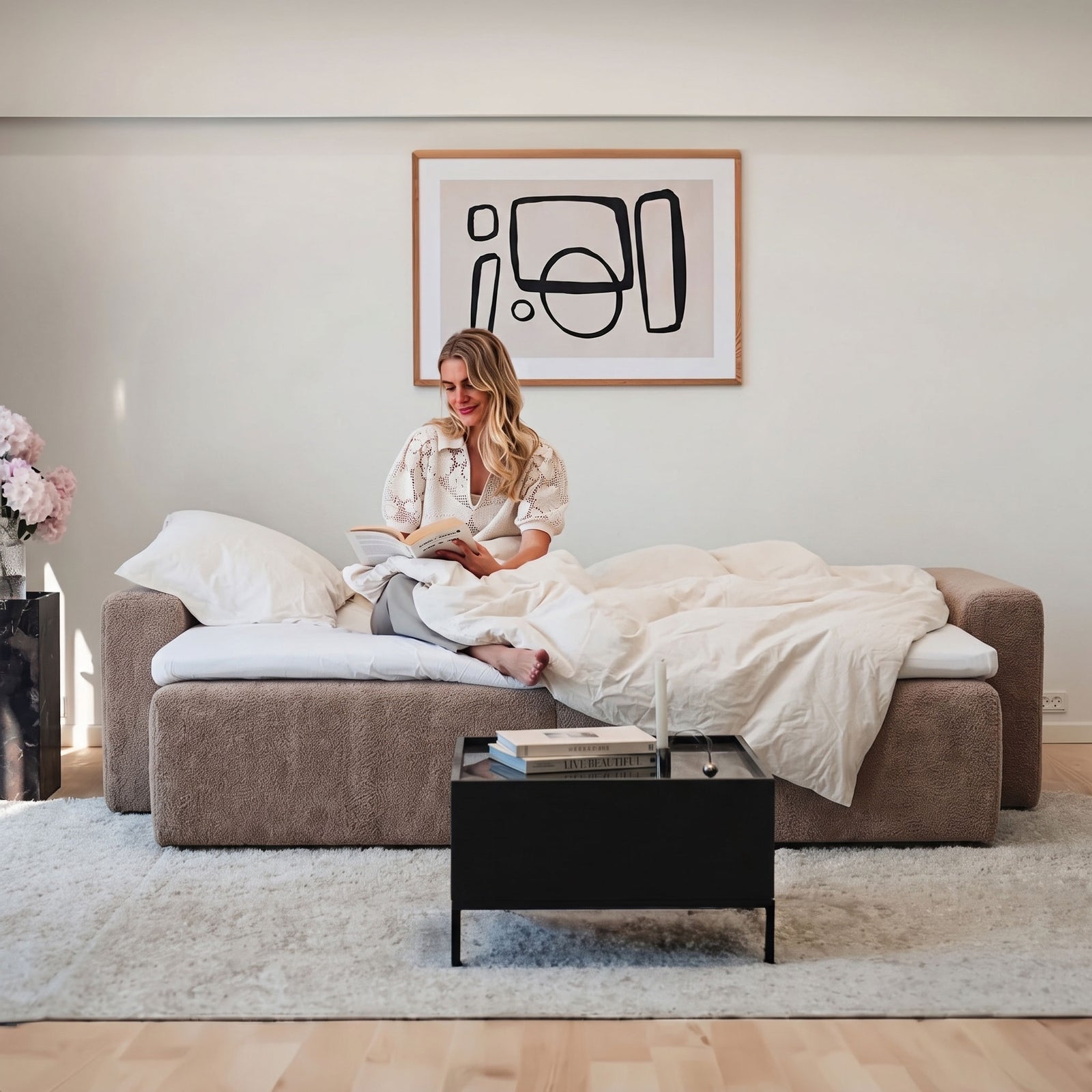 Bridge Sleeper Sofa - Wicker