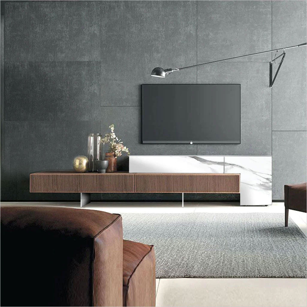 Echelon RSF TV Wall Unit - Bianco