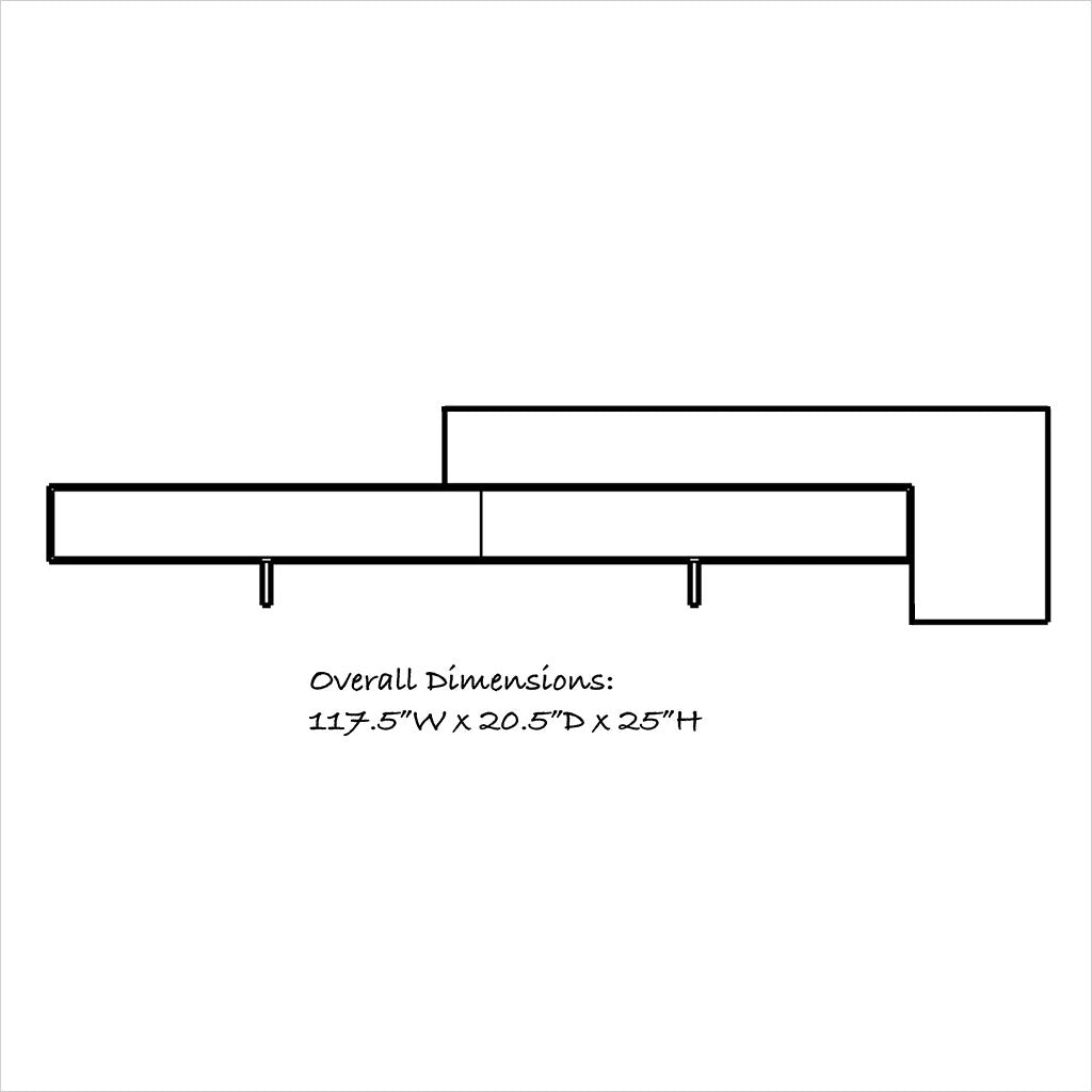 Echelon RSF TV Wall Unit - Noir