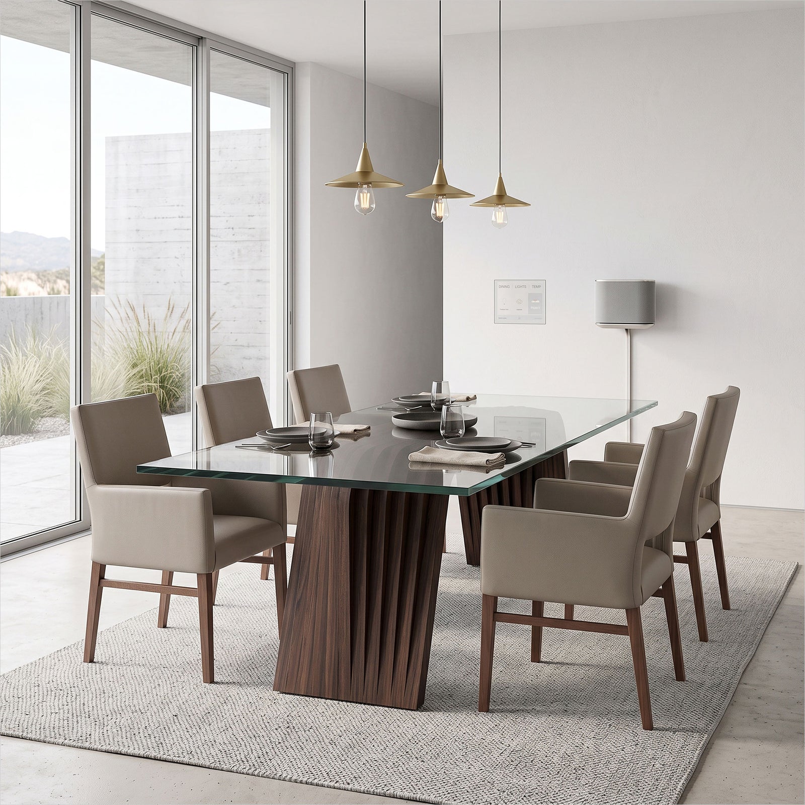 Azalea Dining Table Base - Dark