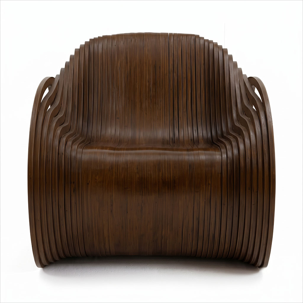 Flow Lounge Chair - Dark Walnut